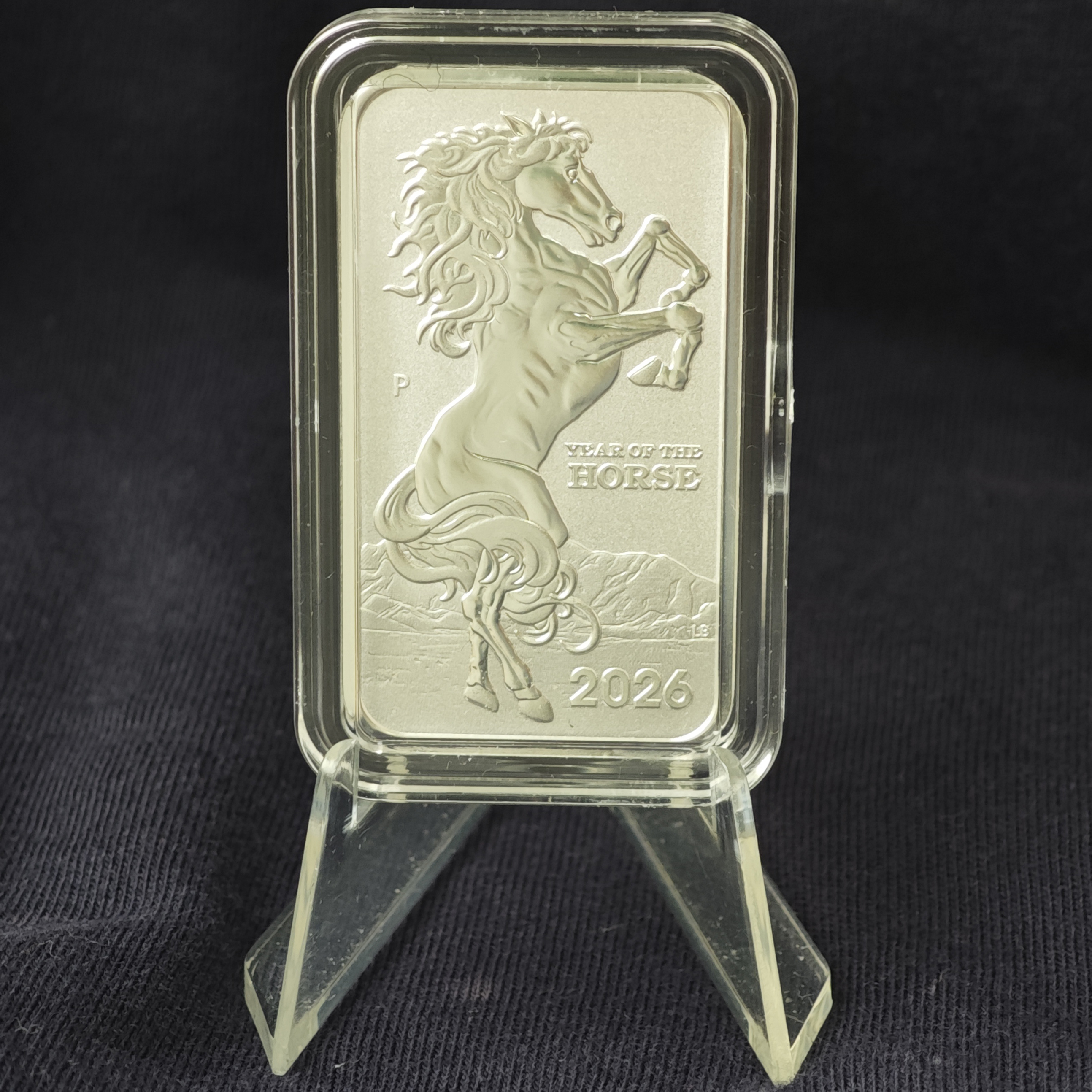 Монета слиток: год Лошади 2026