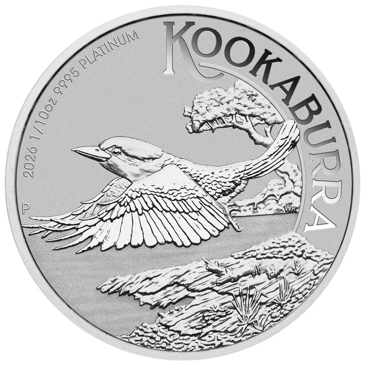 Австралиская кукабарра 2026 1/10 OZ (платина)
