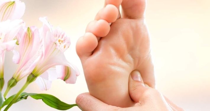 Sessione di riflessologia plantare