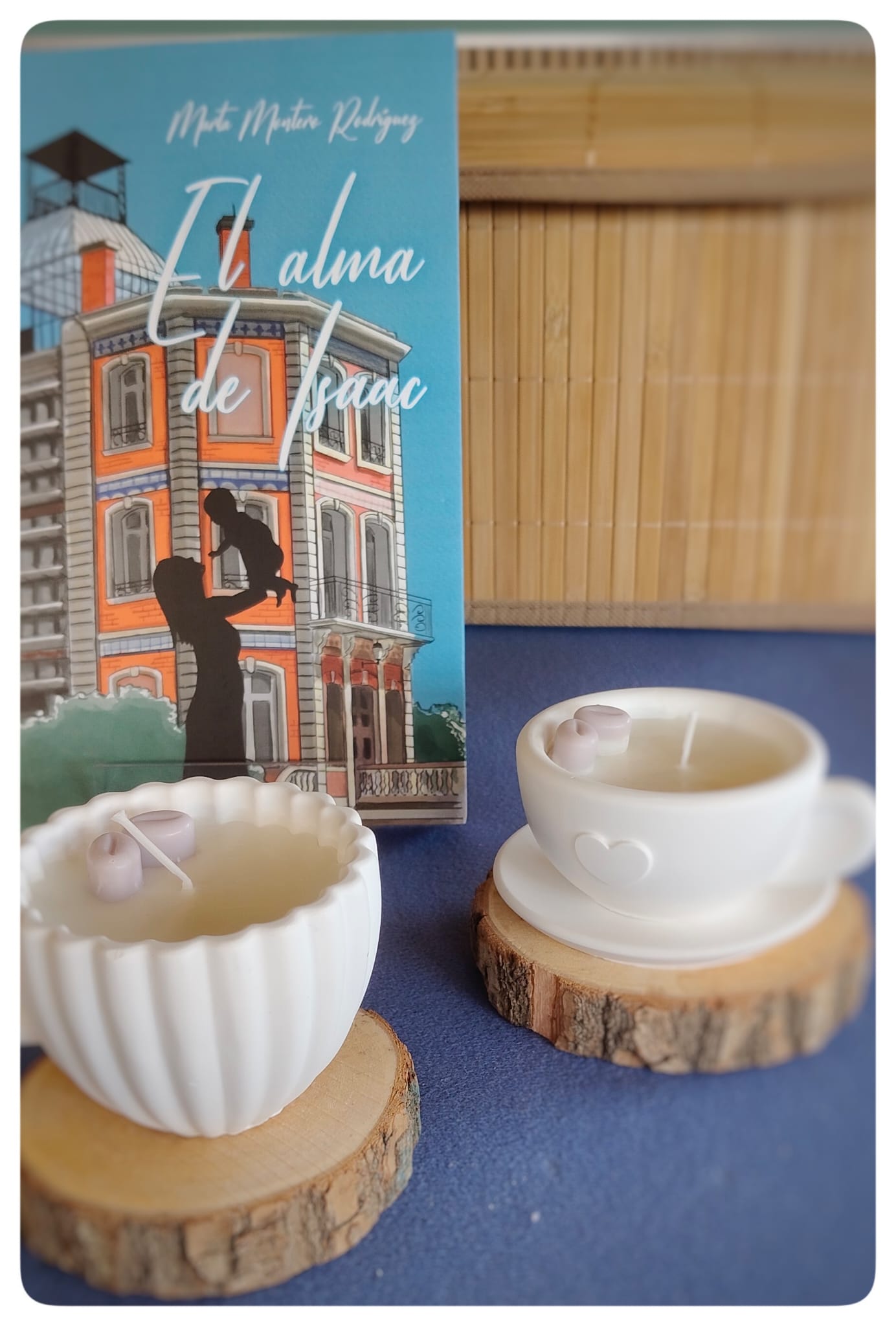 Vela en taza decorativa «Café con amor»