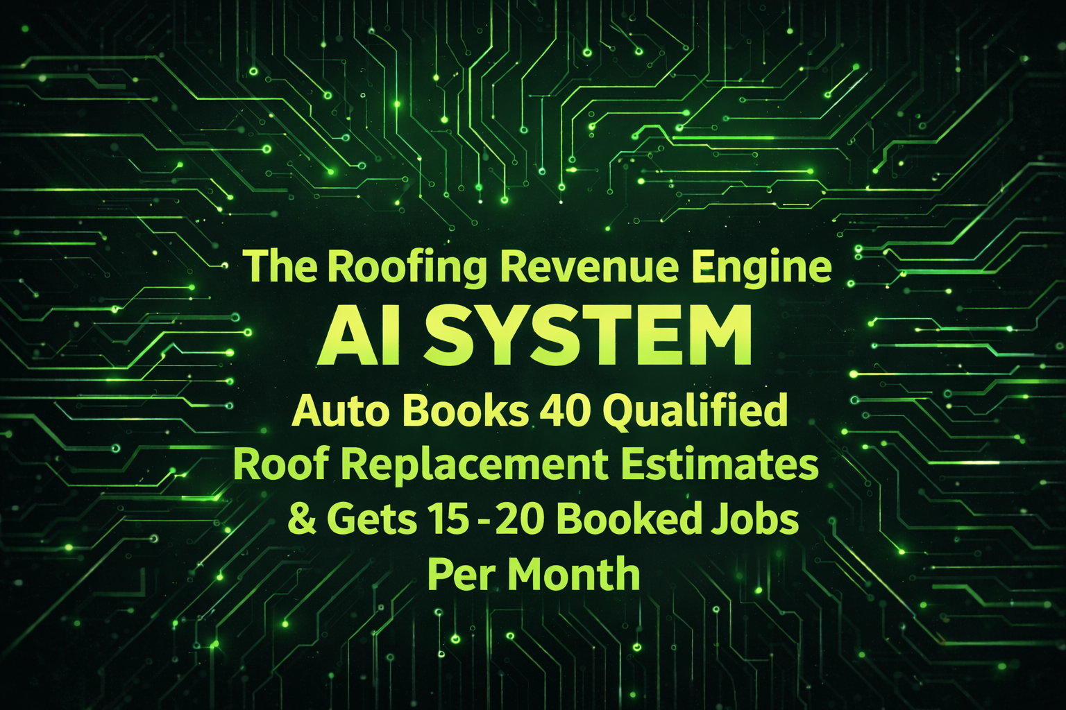 Roofing Revenue Engine AI Lead Generation And Booking System Monthly