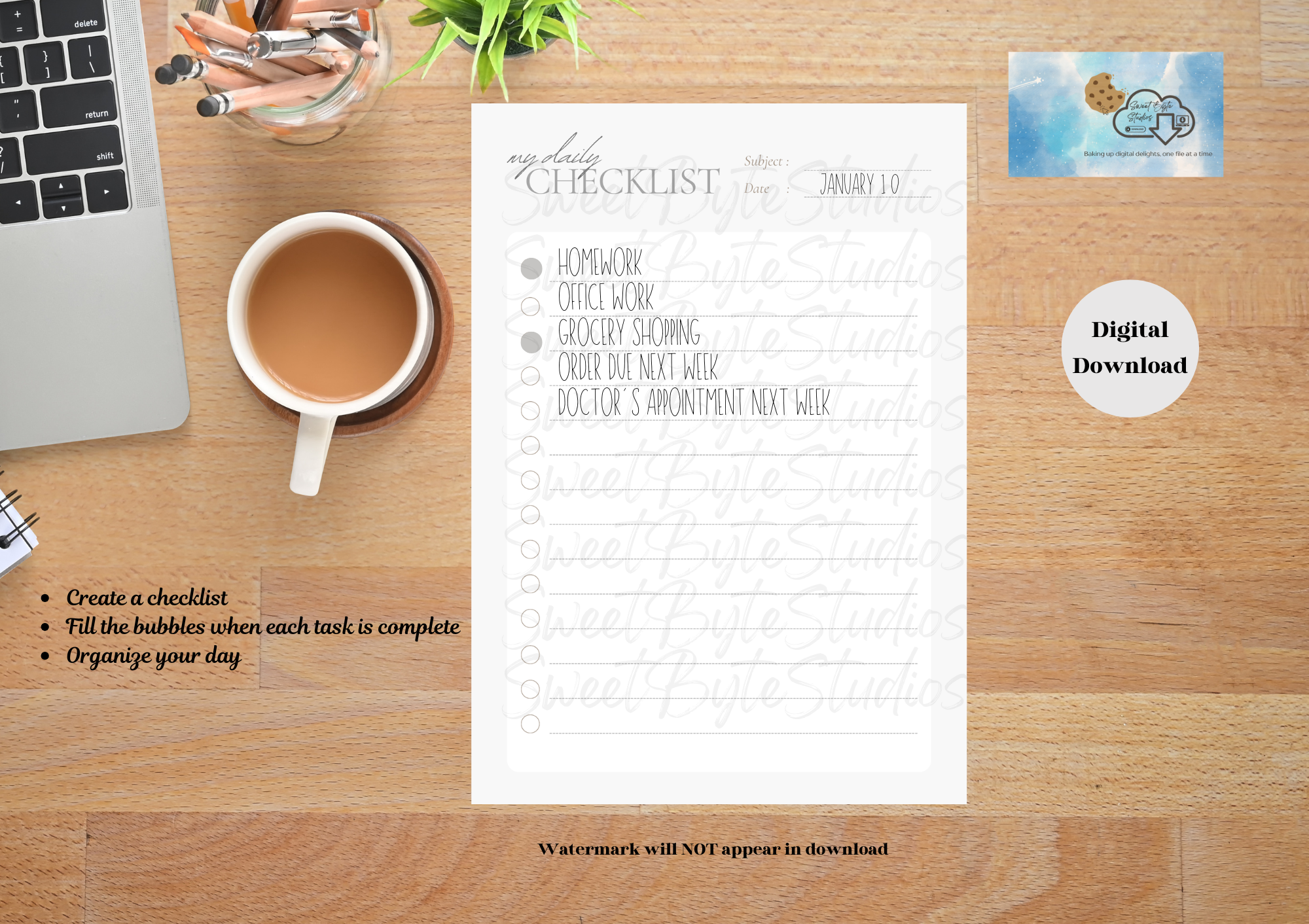 Daily Checklist PDF File