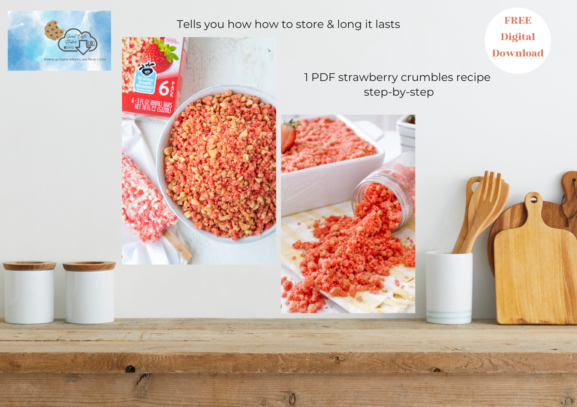 Strawberry Crumbles PDF File FREE