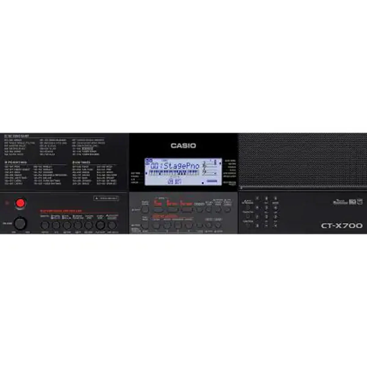 Casio CT-X700 61-Key Touch Sensitive Portable Keyboard with Carry Case (Black)