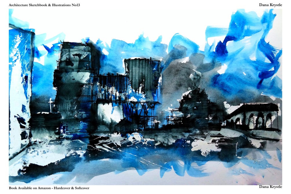 [Ebook] SKETCHBOOK №13 A series of architecture illustrations By Dana Krystle