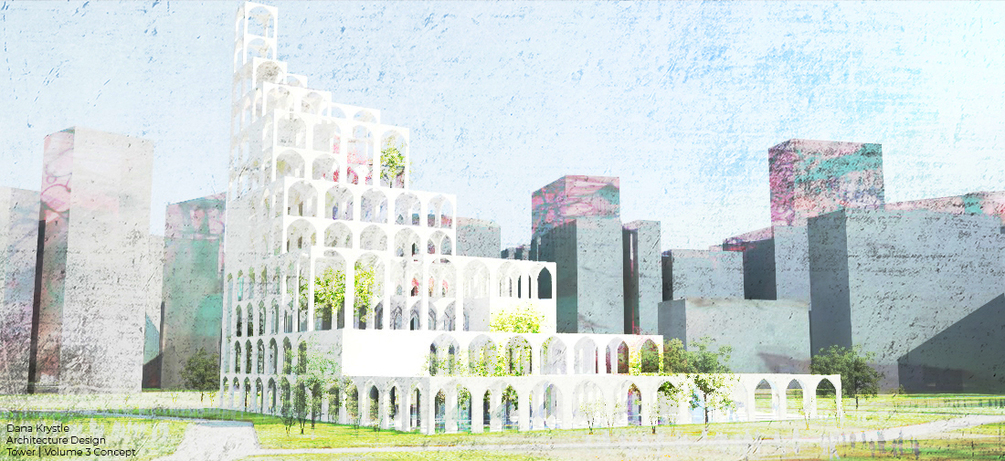 (Rhino3D) Dana Krystle _Tower Volume _ Architecture Design Volume 3