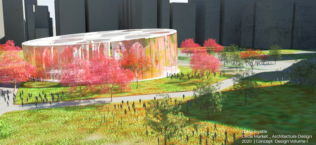 (Rhino3D) CIRCLE MARKET | CONCEPT DESIGN VOL.1