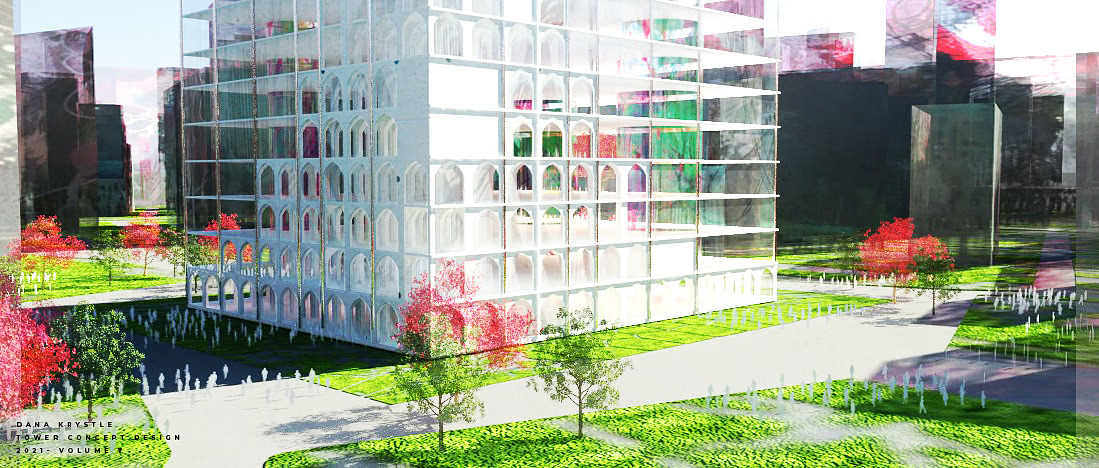 (Rhino3D) Dana Krystle _Mixed-Use Tower 2021_ Architecture Design Volume 7