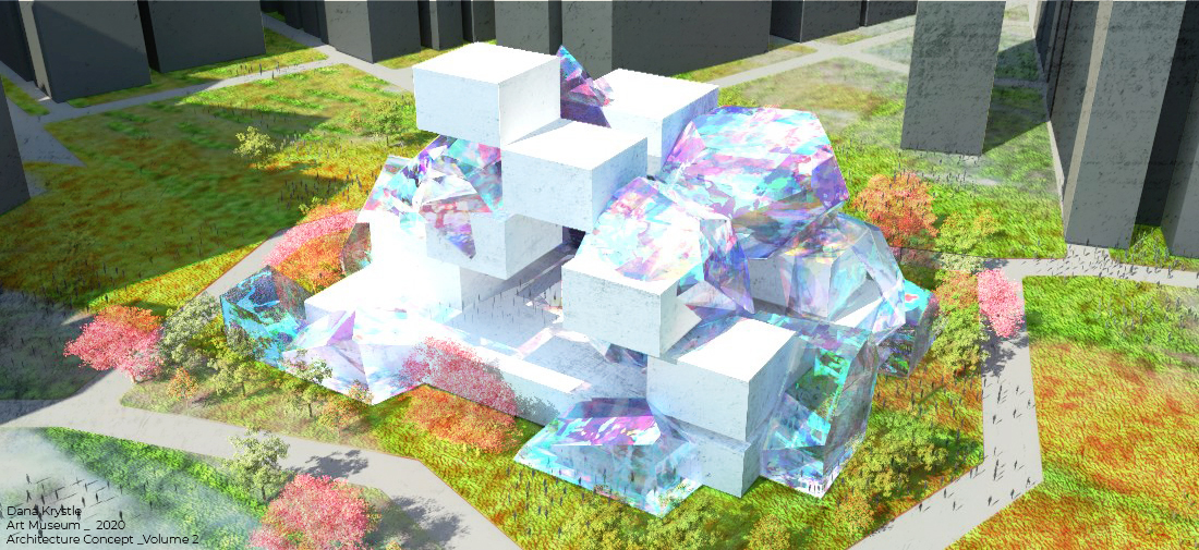 (Rhino3D) Dana Krystle _Art Museum_ Architecture Design Volume 2