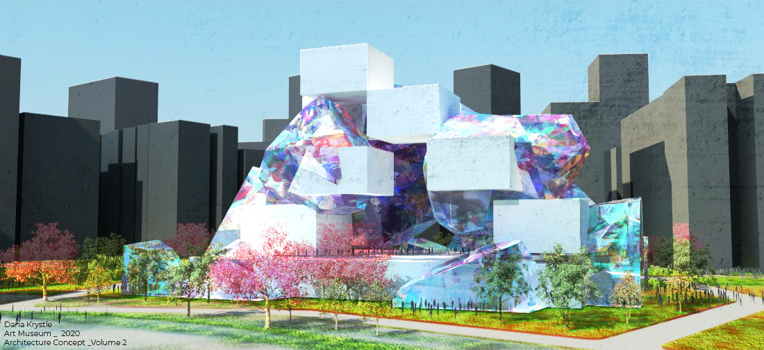 (Rhino3D) Dana Krystle _Art Museum_ Architecture Design Volume 2