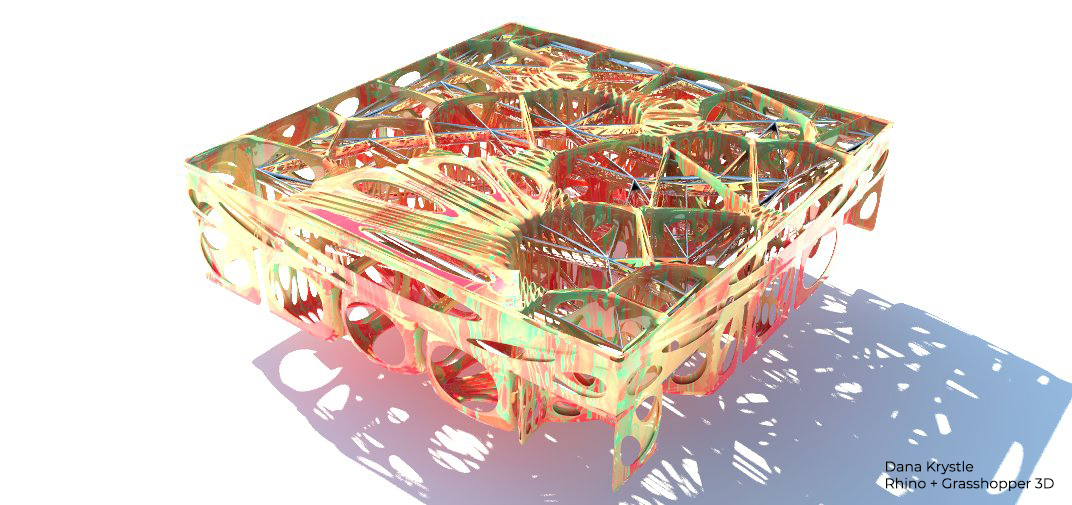 Voronoi Melted_ with image | Grasshopper Script + 3D Model
