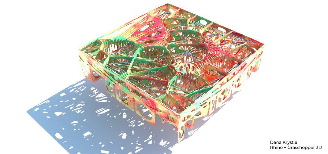 Voronoi Melted_ with image | Grasshopper Script + 3D Model