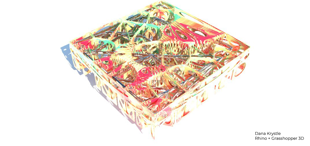 Voronoi Melted_ with image | Grasshopper Script + 3D Model