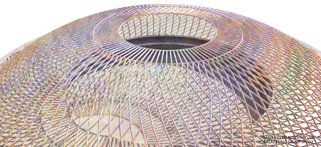 (Grasshopper Script) Structure Palazzetto dello Sport// Case Study