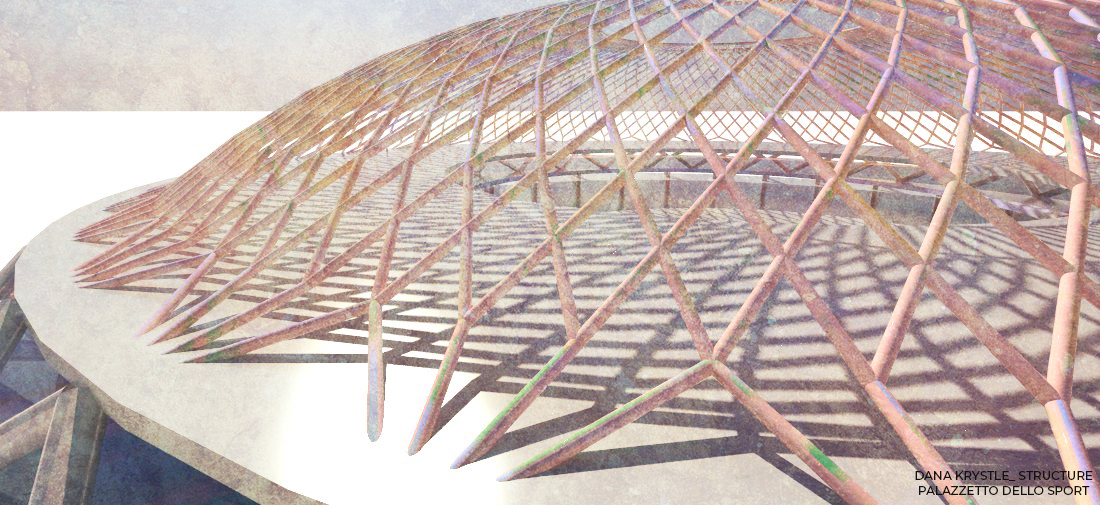 (Grasshopper Script) Structure Palazzetto dello Sport// Case Study