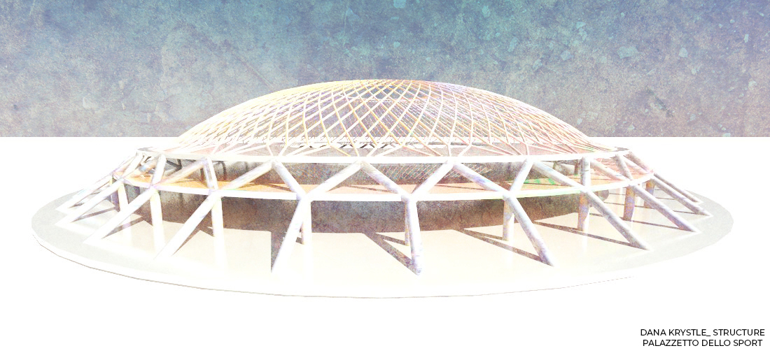(Grasshopper Script) Structure Palazzetto dello Sport// Case Study