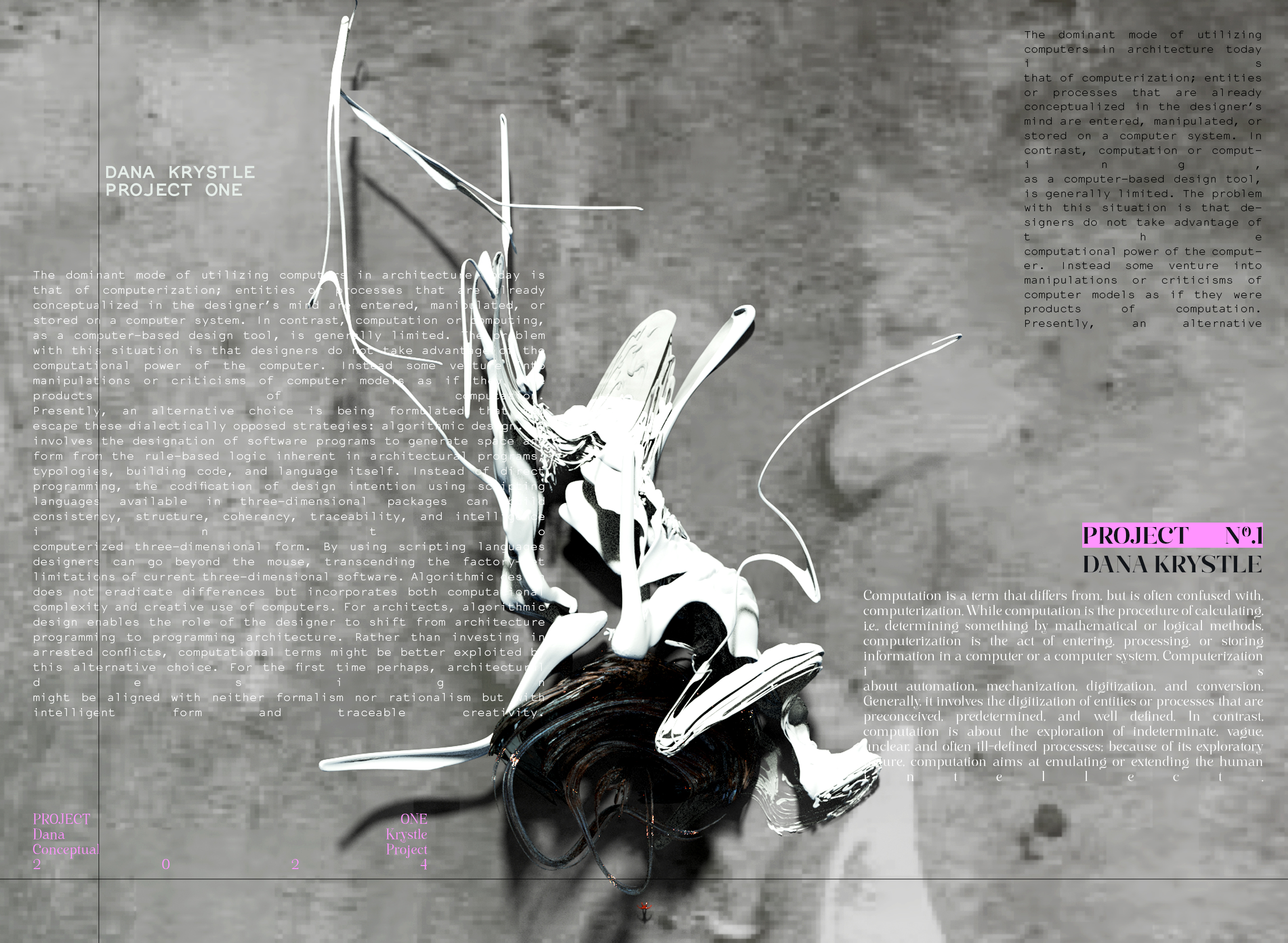 PROJECT ONE - Architecture 3D CONCEPT - Experimental Design