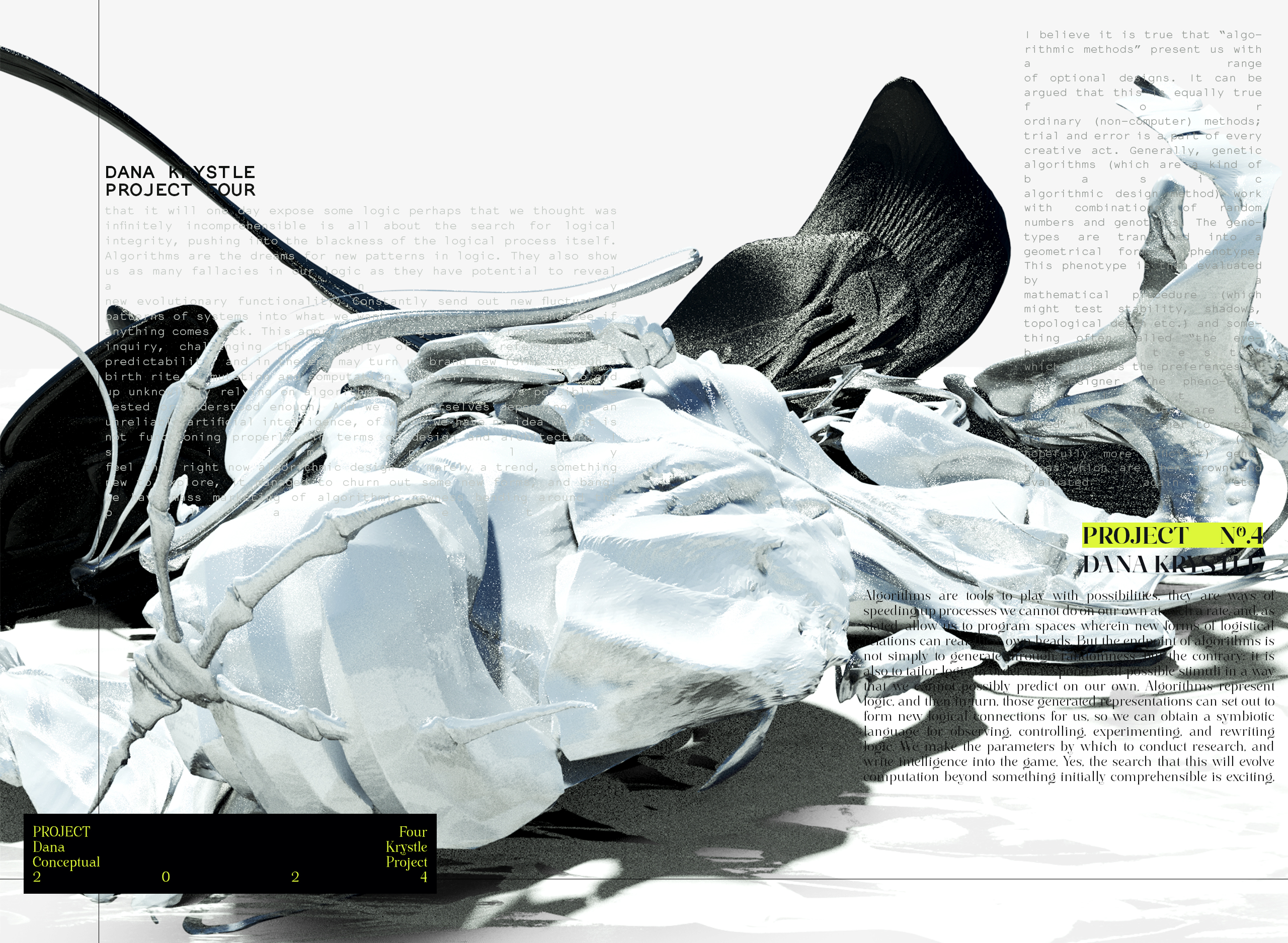 PROJECT FOUR - Architecture 3D CONCEPT - Experimental Design 