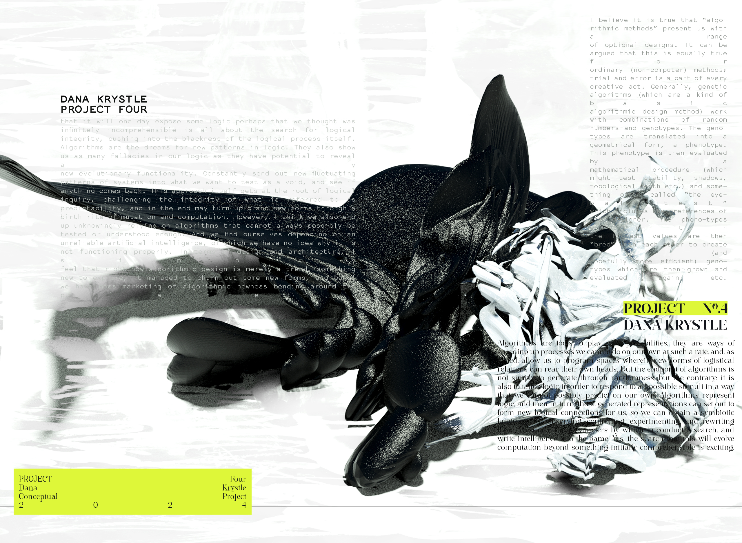 PROJECT FOUR - Architecture 3D CONCEPT - Experimental Design 