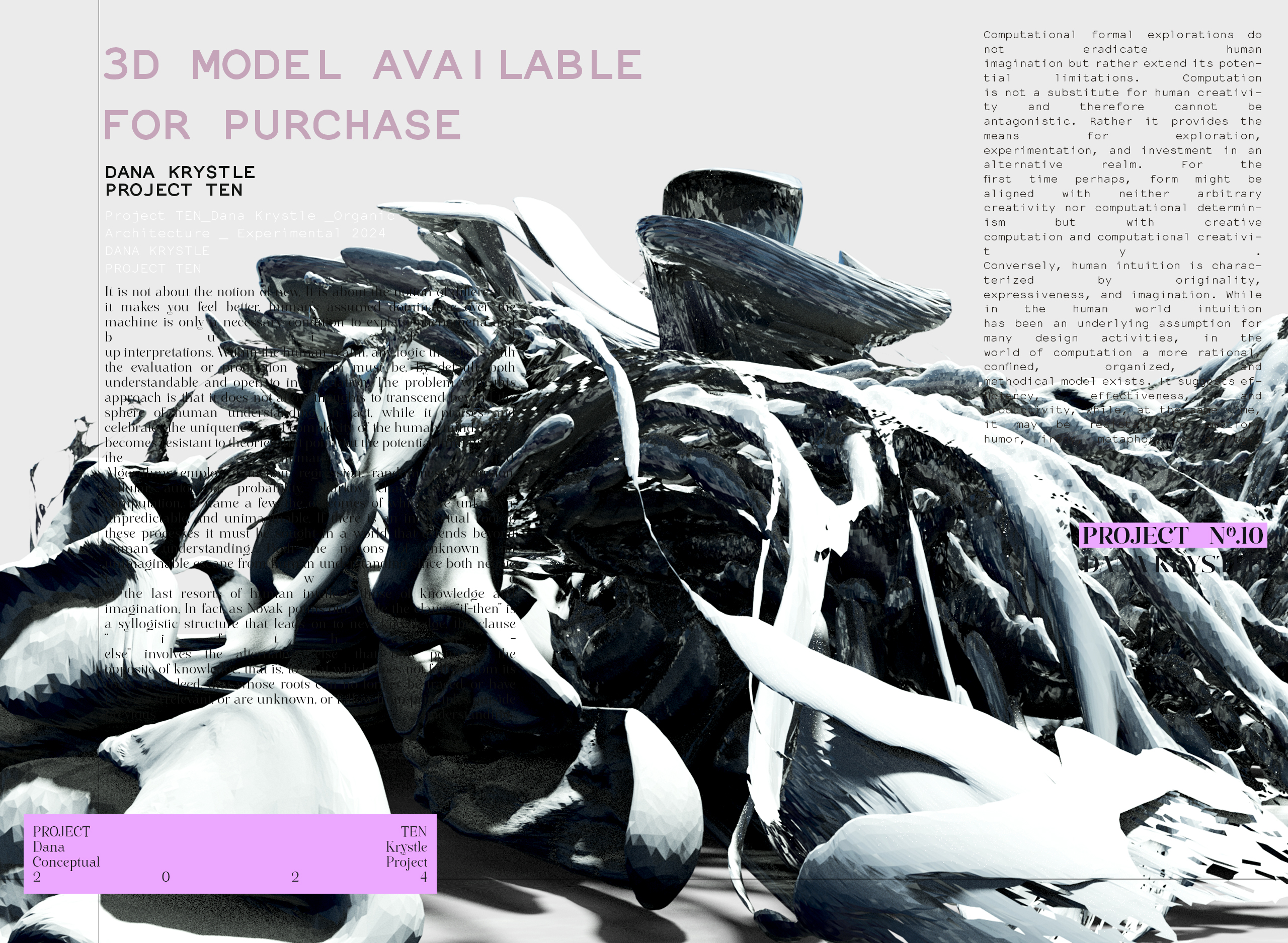 PROJECT TEN- Architecture 3D CONCEPT - Experimental Design