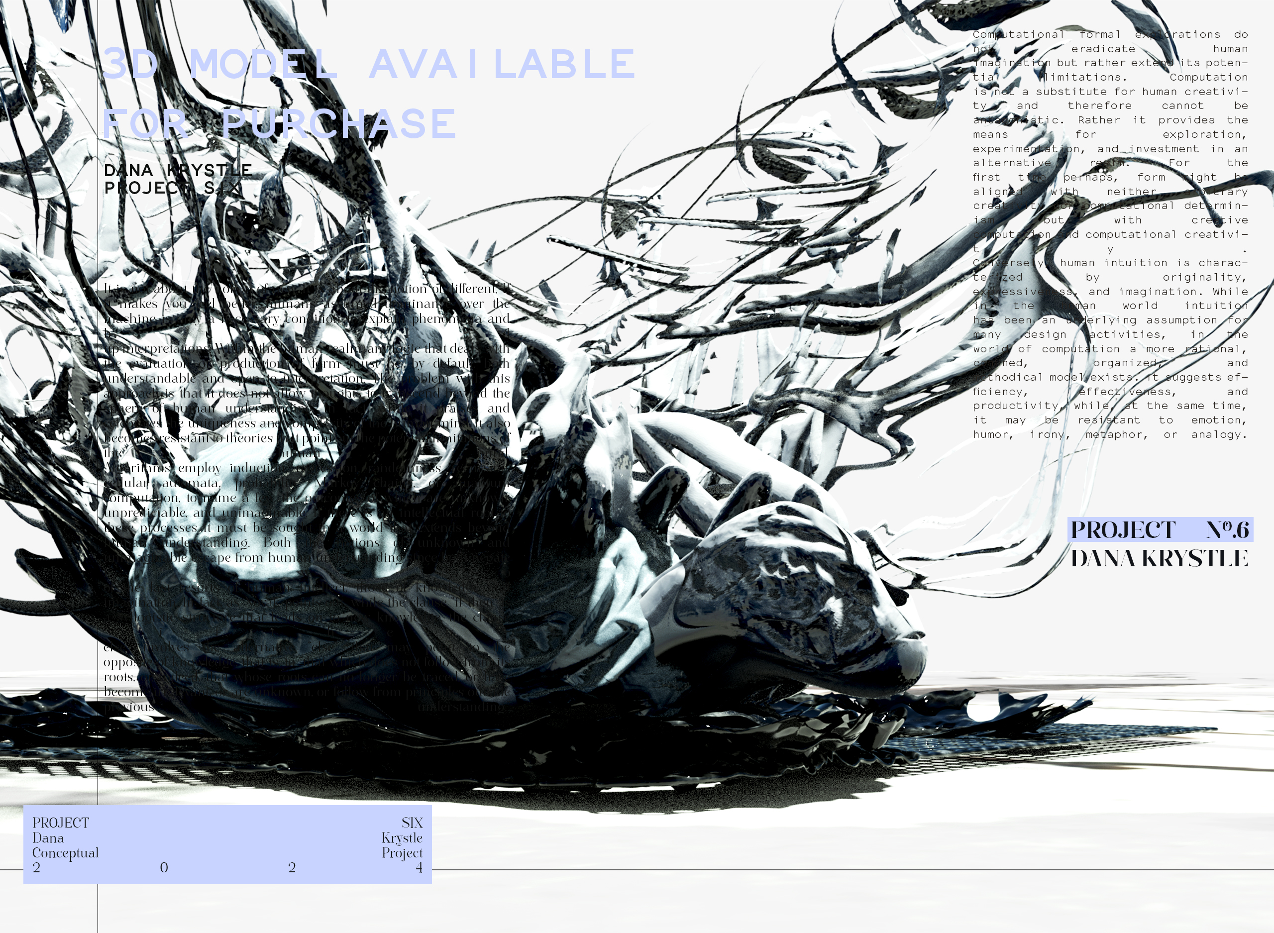 PROJECT SIX - Architecture 3D CONCEPT - Experimental Design