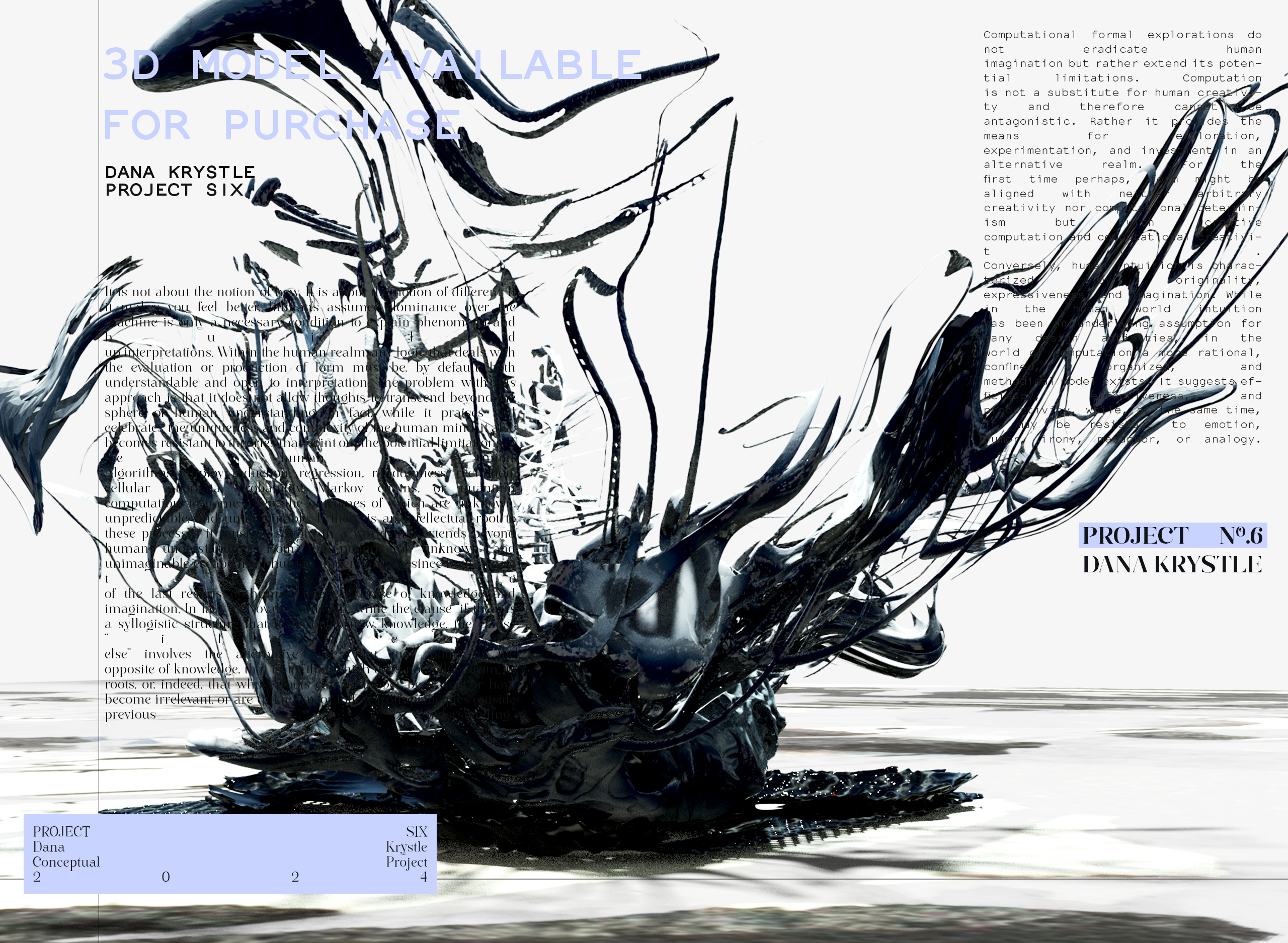 PROJECT SIX - Architecture 3D CONCEPT - Experimental Design 