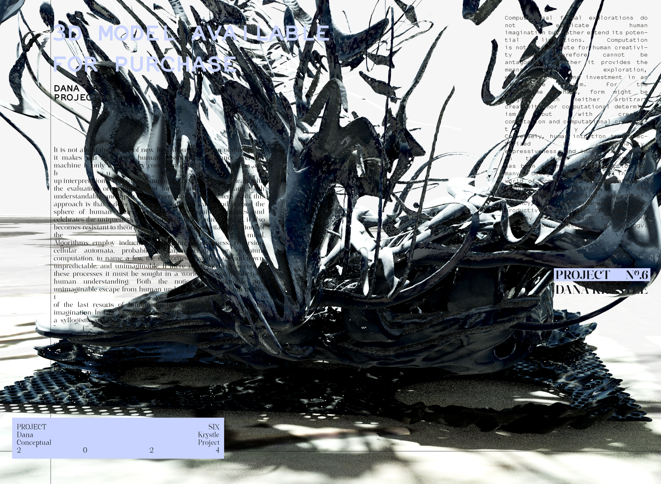 PROJECT SIX - Architecture 3D CONCEPT - Experimental Design 