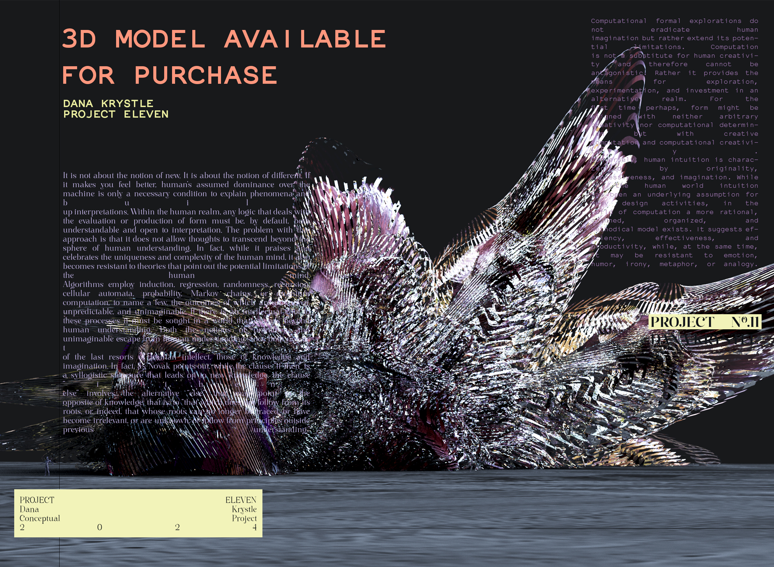 PROJECT ELEVEN - Architecture 3D CONCEPT - Experimental Design