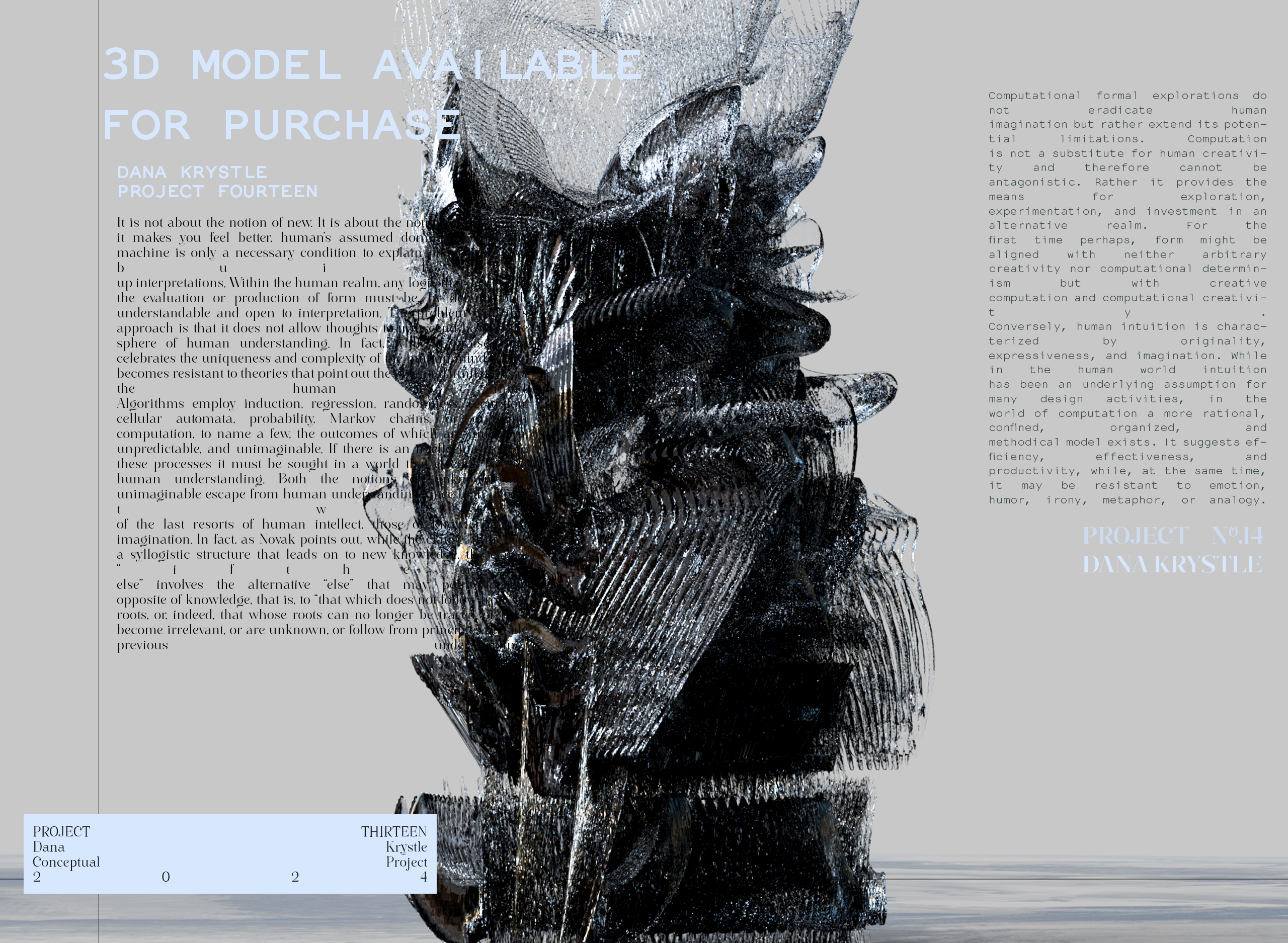 PROJECT FOURTEEN - Architecture 3D CONCEPT - Experimental Design