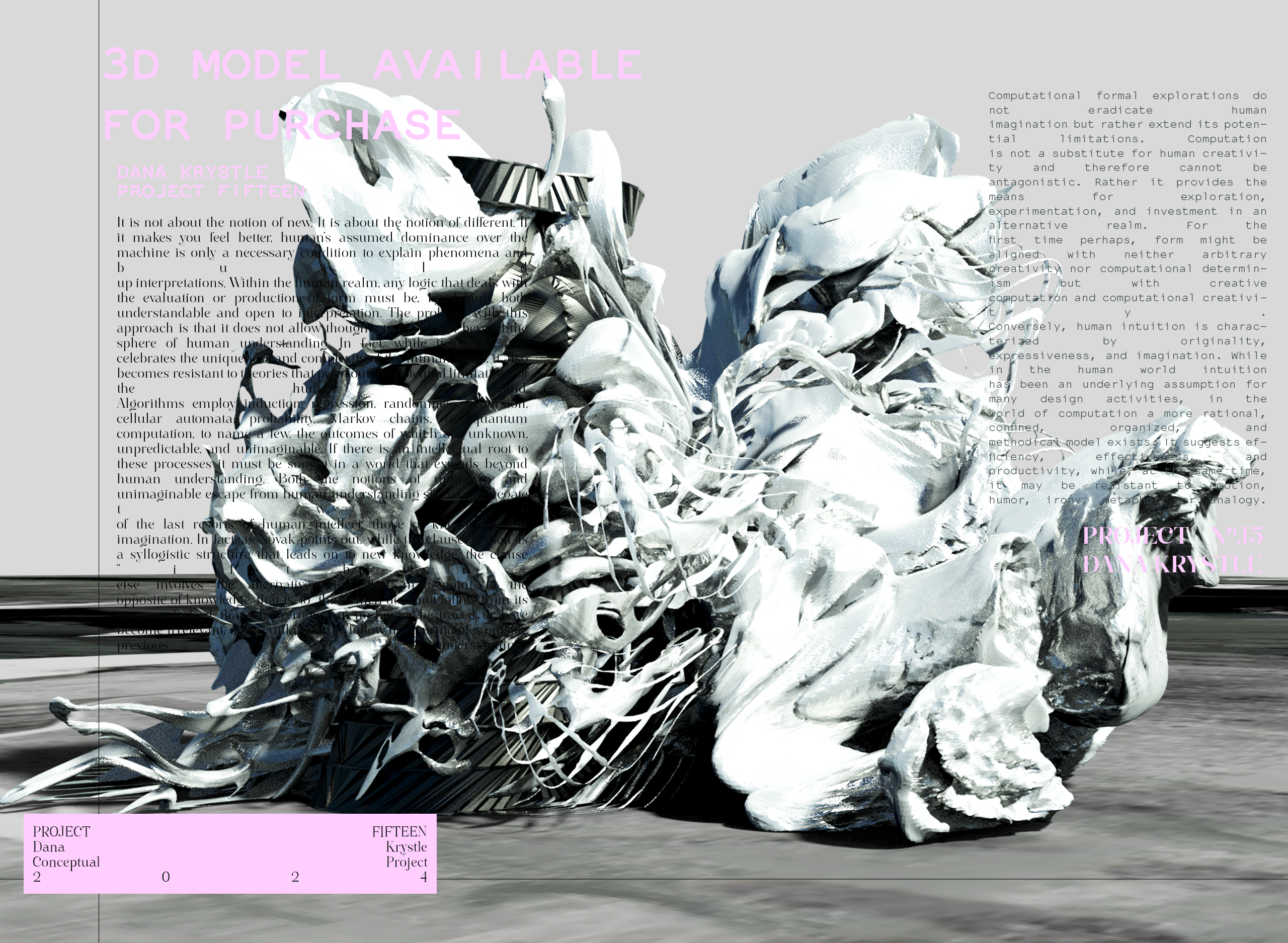 PROJECT FIFTEEN- Architecture 3D CONCEPT - Experimental Design