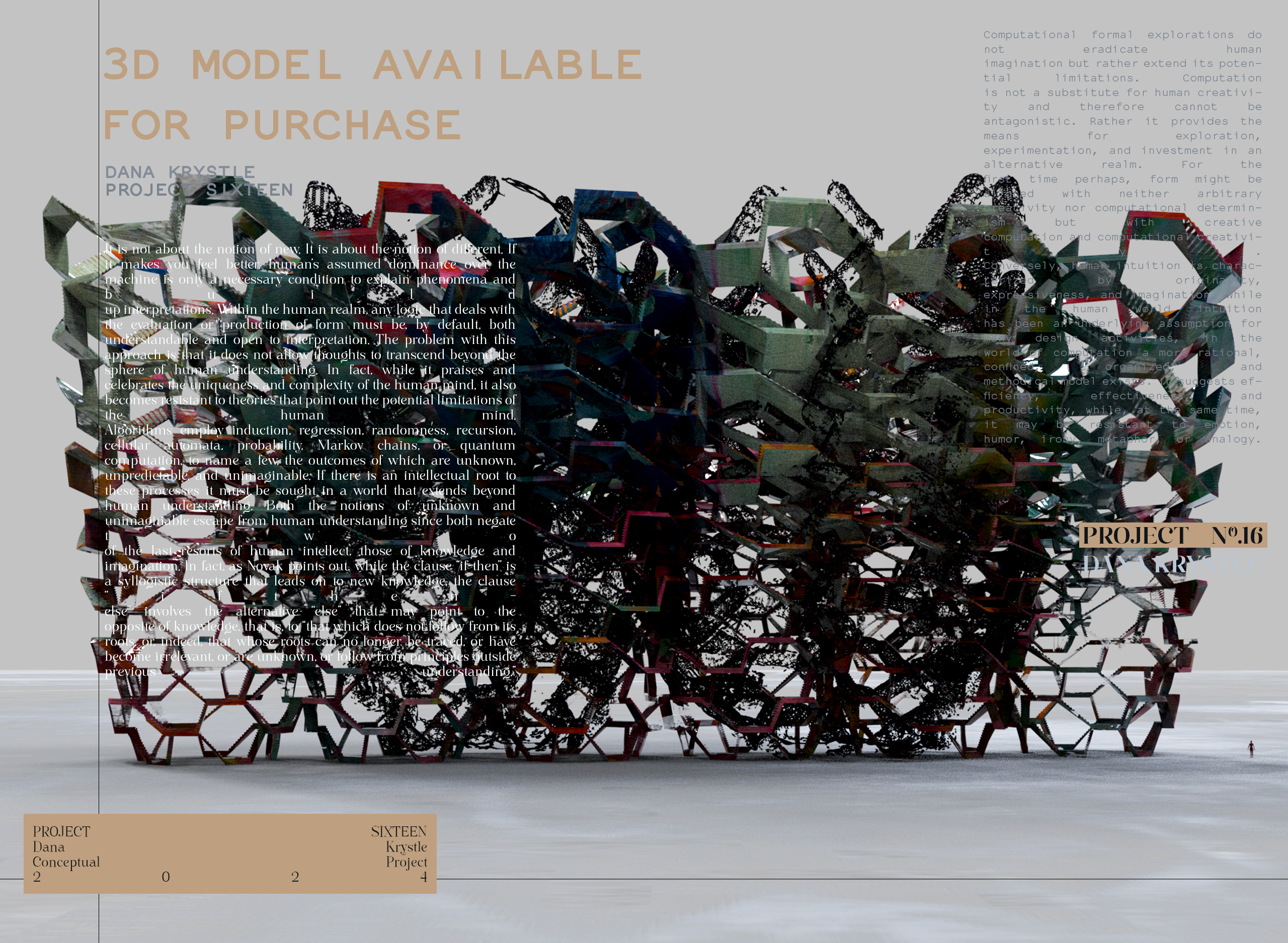 PROJECT SIXTEEN- Architecture 3D CONCEPT - Experimental Design