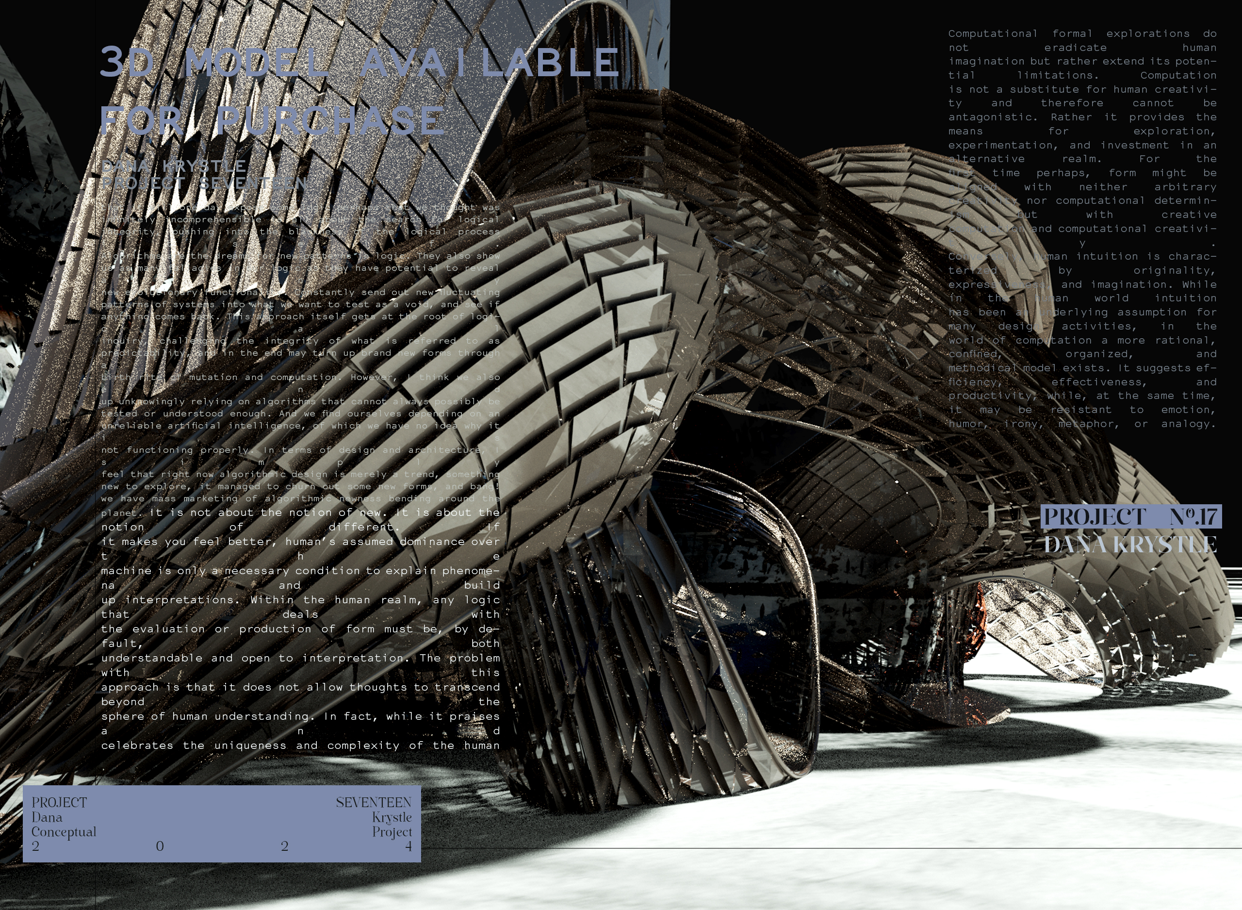 PROJECT SEVENTEEN - Architecture 3D CONCEPT - Experimental Design