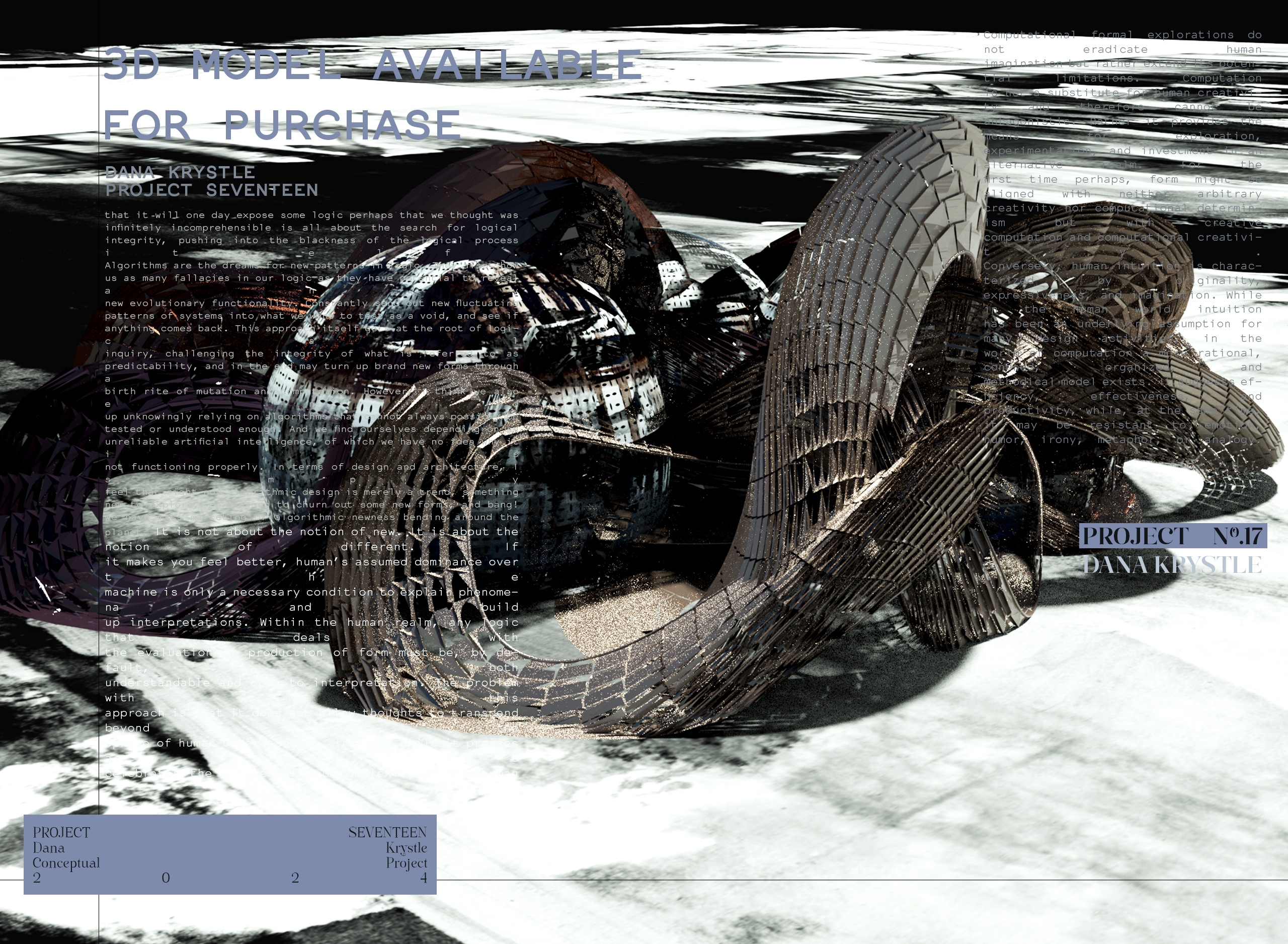 PROJECT SEVENTEEN - Architecture 3D CONCEPT - Experimental Design