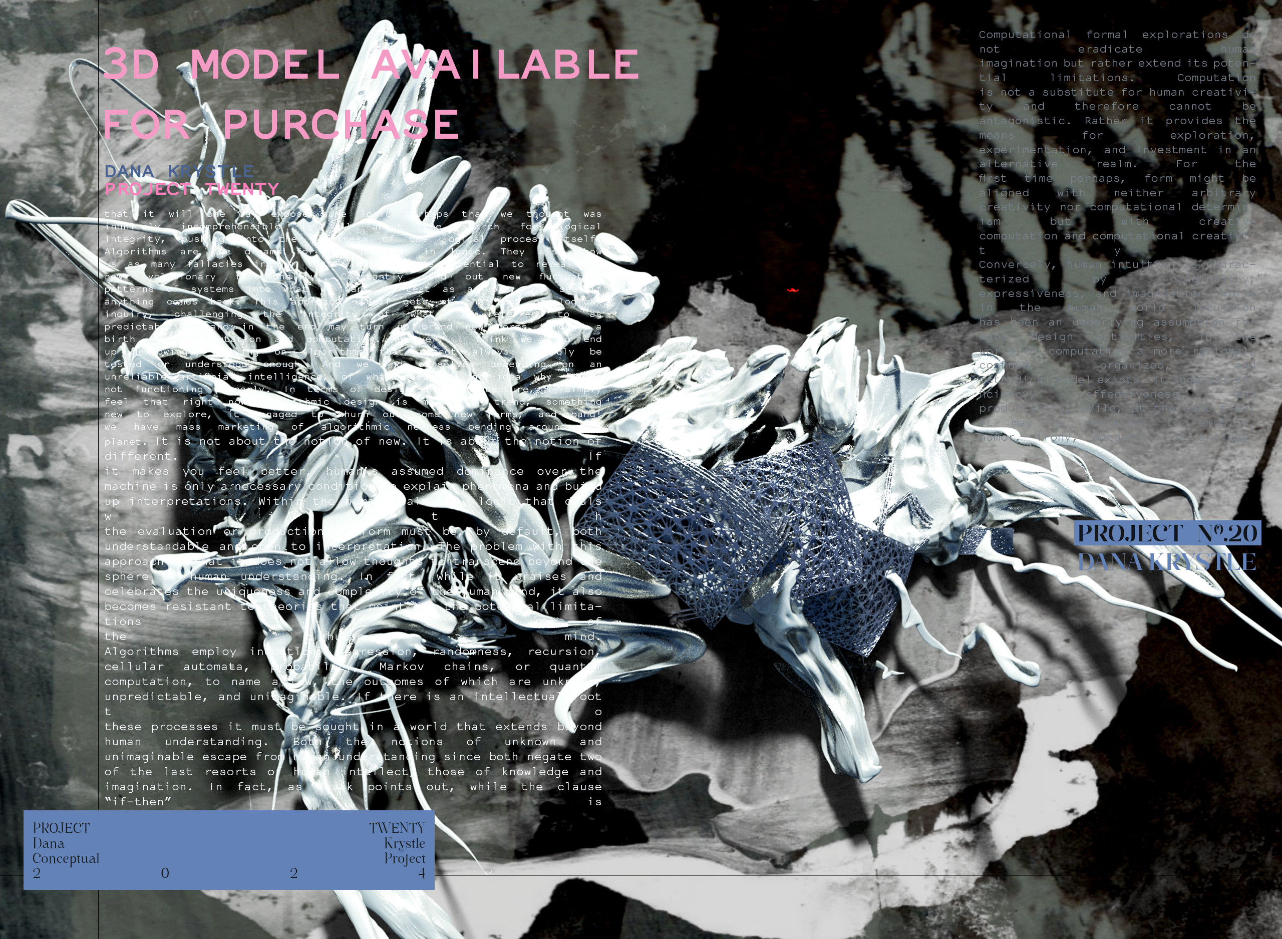 PROJECT TWENTY - Architecture 3D CONCEPT - Experimental Design