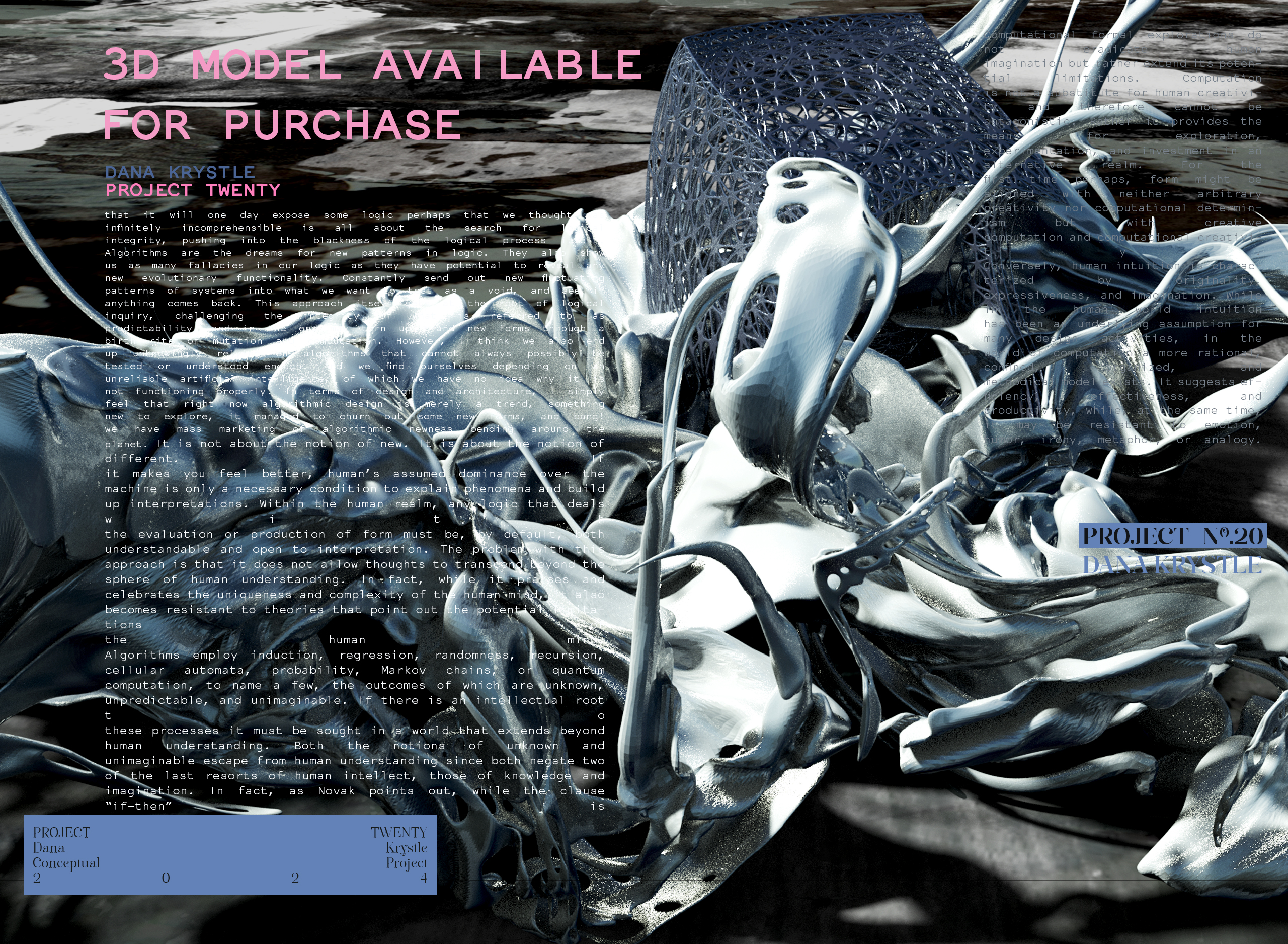 PROJECT TWENTY - Architecture 3D CONCEPT - Experimental Design