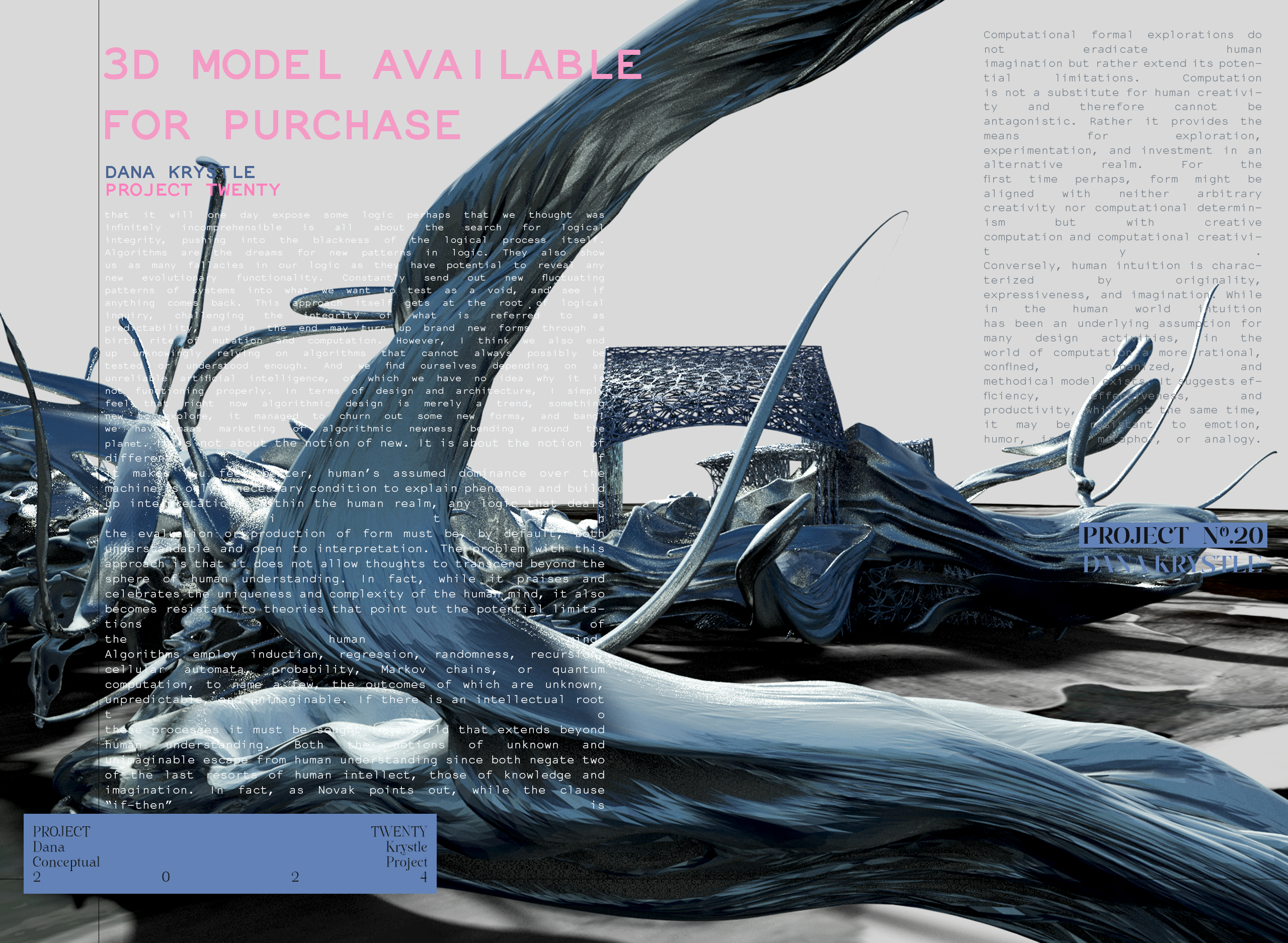 PROJECT TWENTY - Architecture 3D CONCEPT - Experimental Design