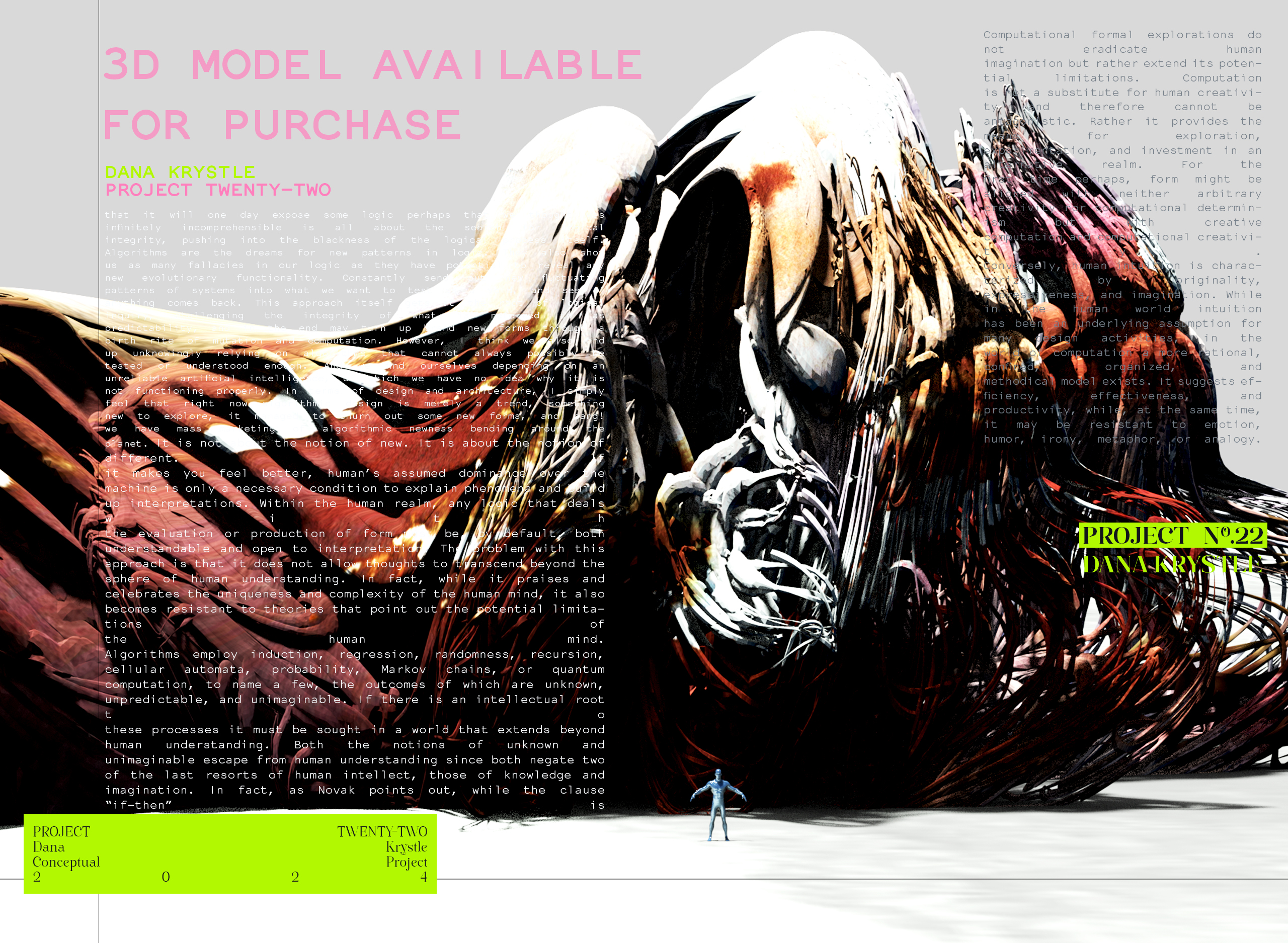 PROJECT TWENTY TWO - Architecture 3D CONCEPT - Experimental Design