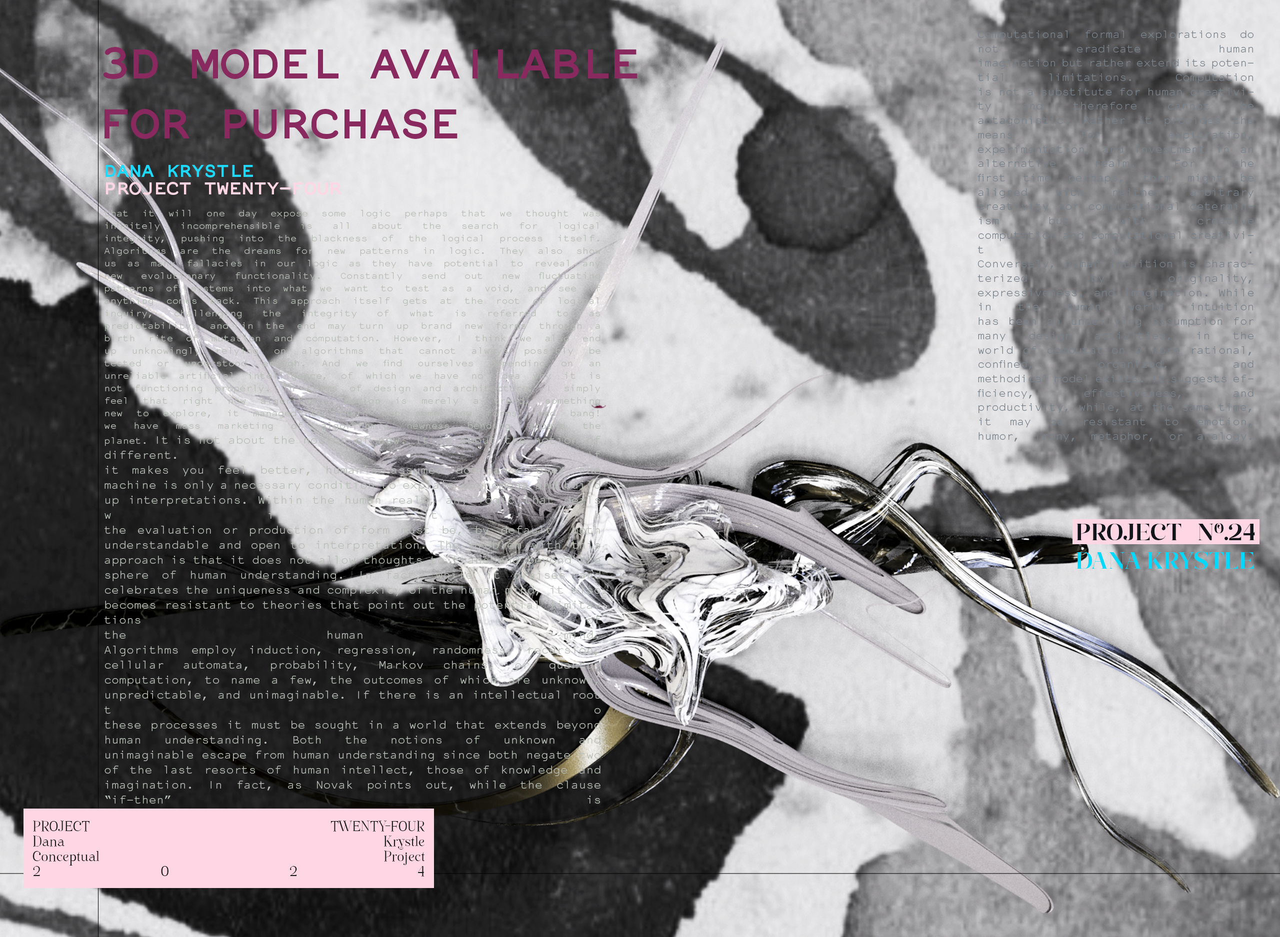 PROJECT TWENTY FOUR - Architecture 3D CONCEPT - Experimental Design