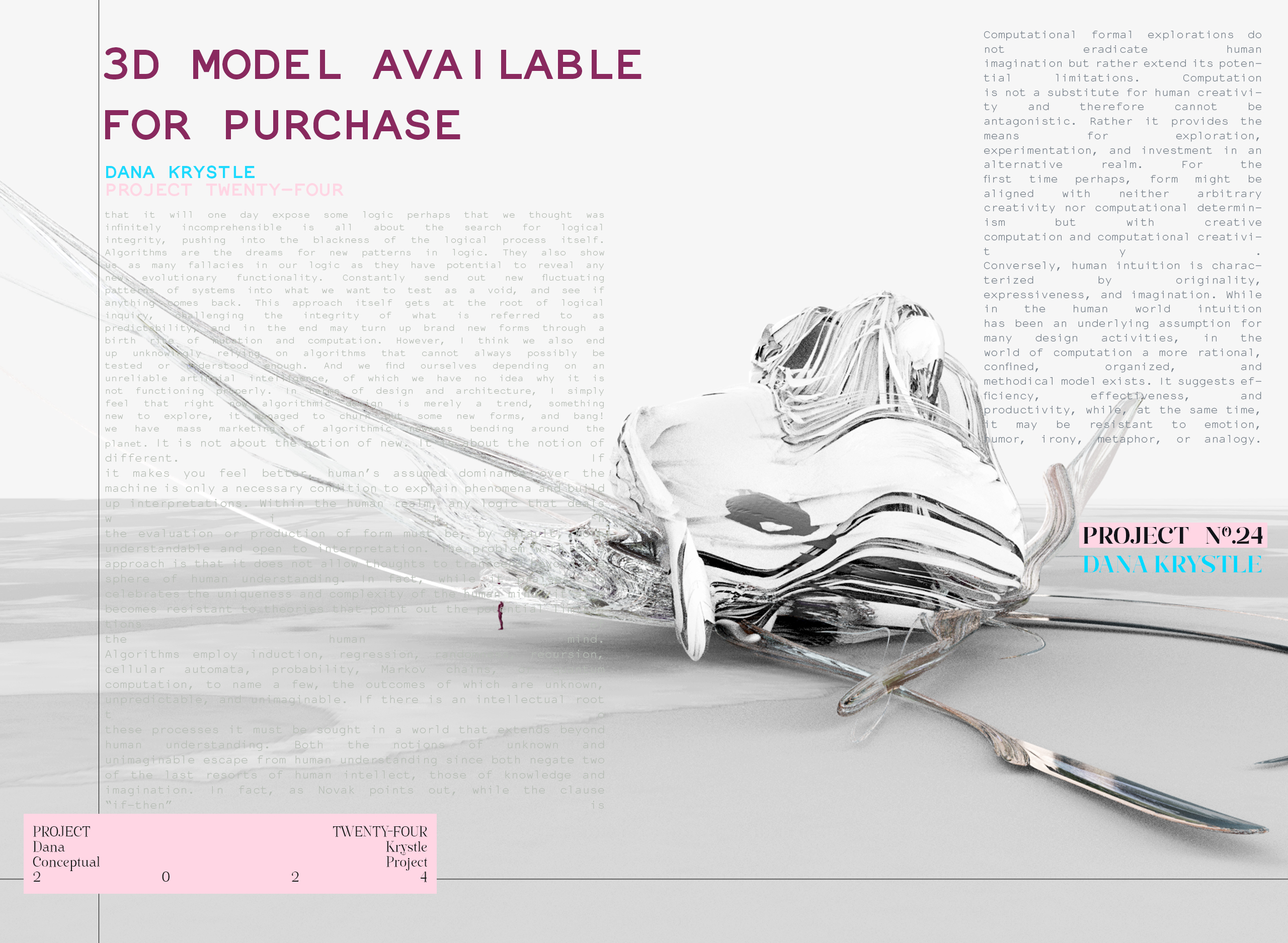 PROJECT TWENTY FOUR - Architecture 3D CONCEPT - Experimental Design