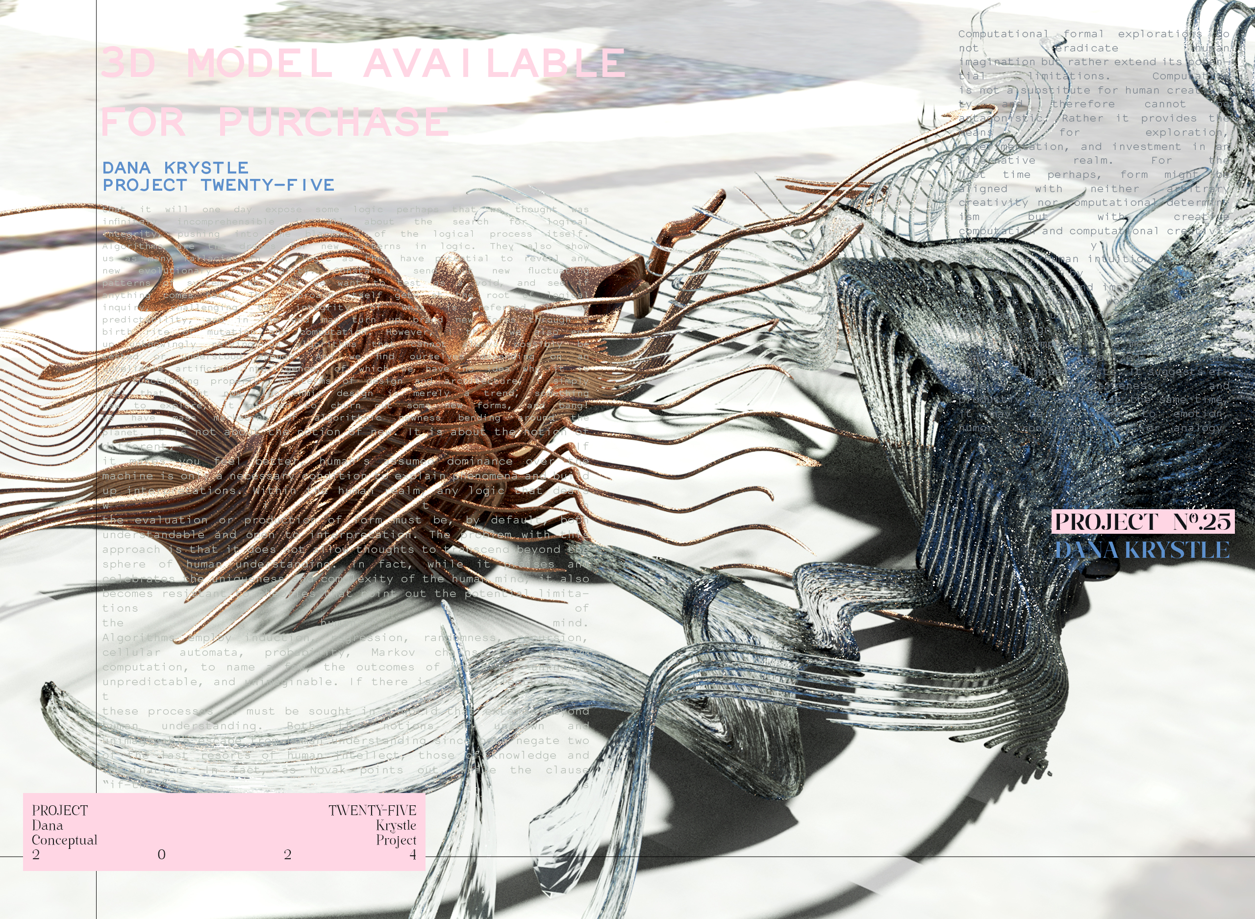 PROJECT TWENTY FIVE- Architecture 3D CONCEPT - Experimental Design