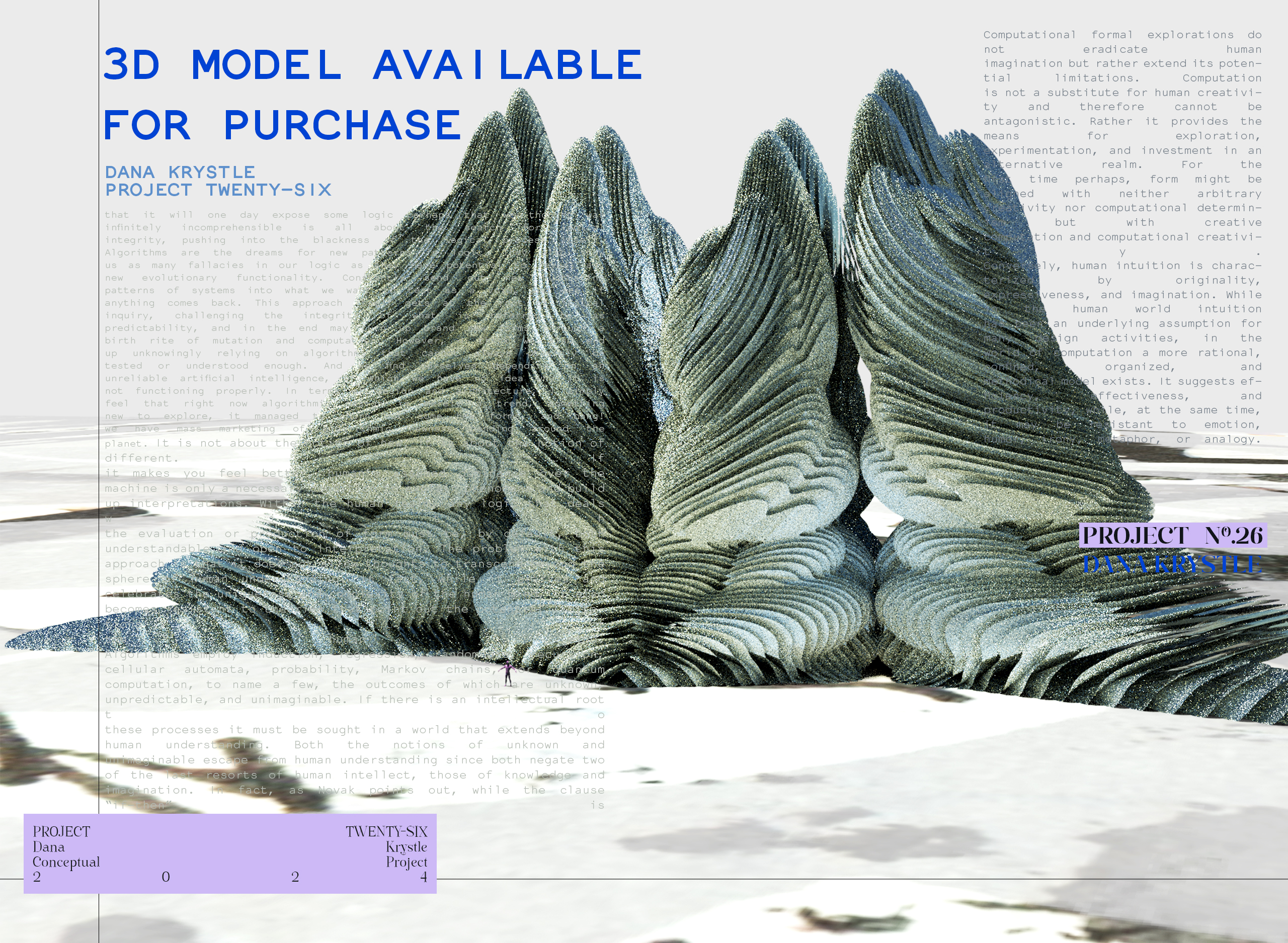 PROJECT TWENTY SIX- Architecture 3D CONCEPT - Experimental Design