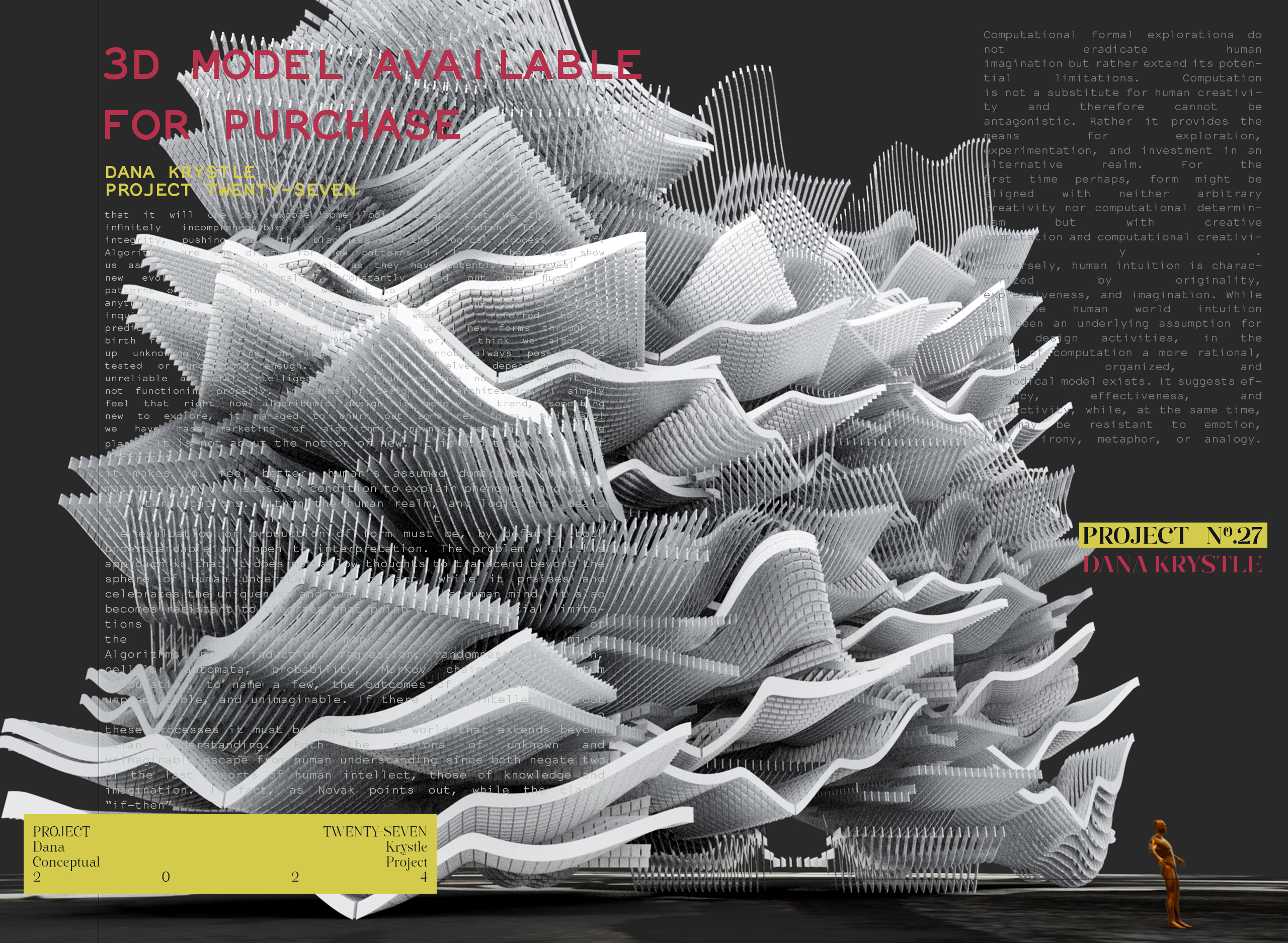 PROJECT TWENTY SEVEN - Architecture 3D CONCEPT - Experimental Design