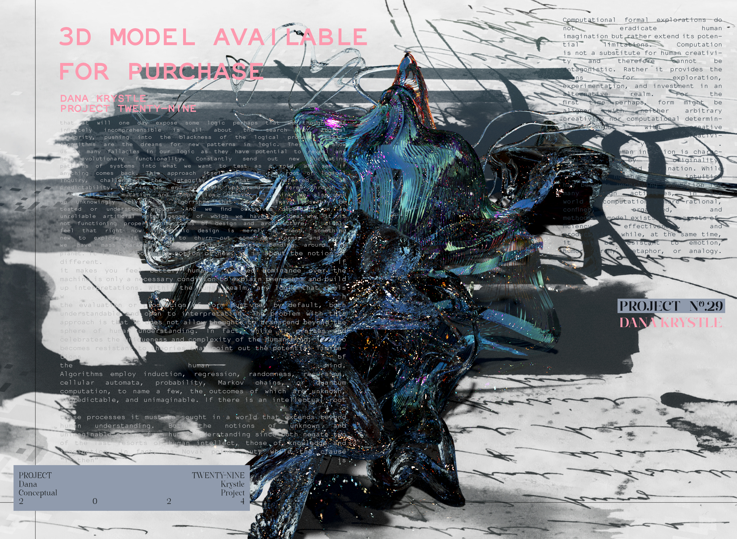 PROJECT TWENTY NINE - Architecture 3D CONCEPT - Experimental Design