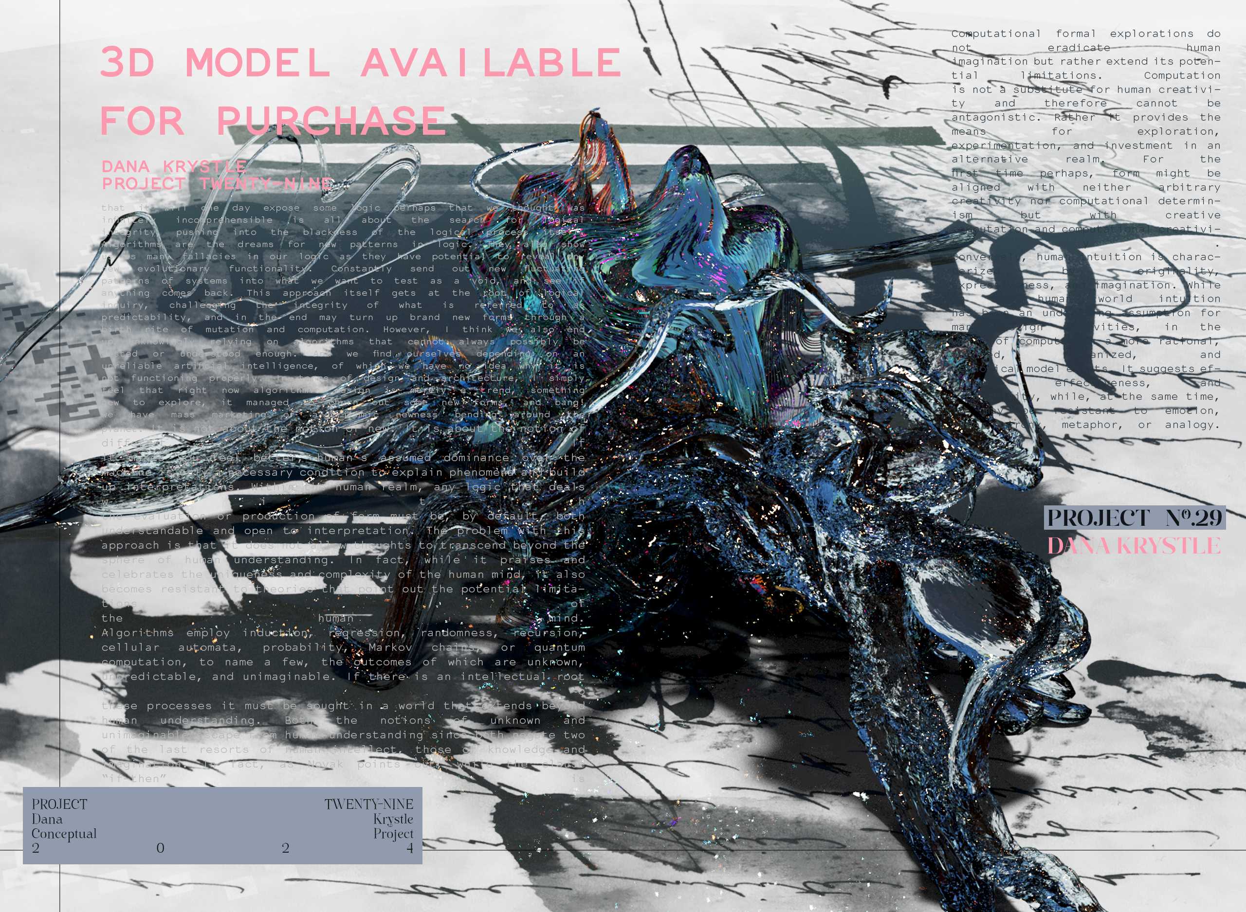 PROJECT TWENTY NINE - Architecture 3D CONCEPT - Experimental Design