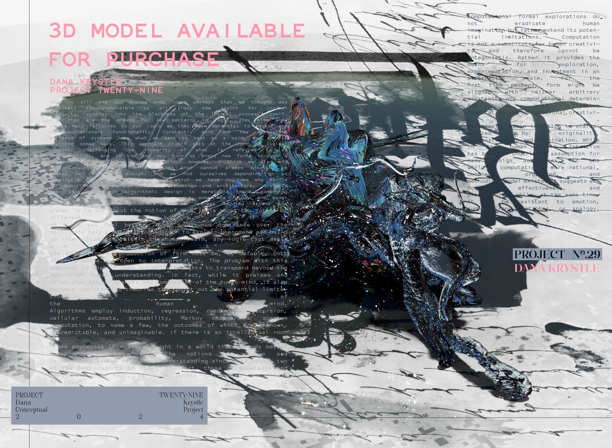 PROJECT TWENTY NINE - Architecture 3D CONCEPT - Experimental Design