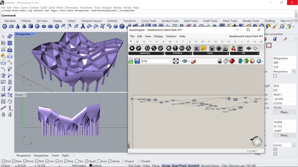 Thomas Heatherwick_Case Study NY Pier 55 | Grasshopper Script + 3D Model