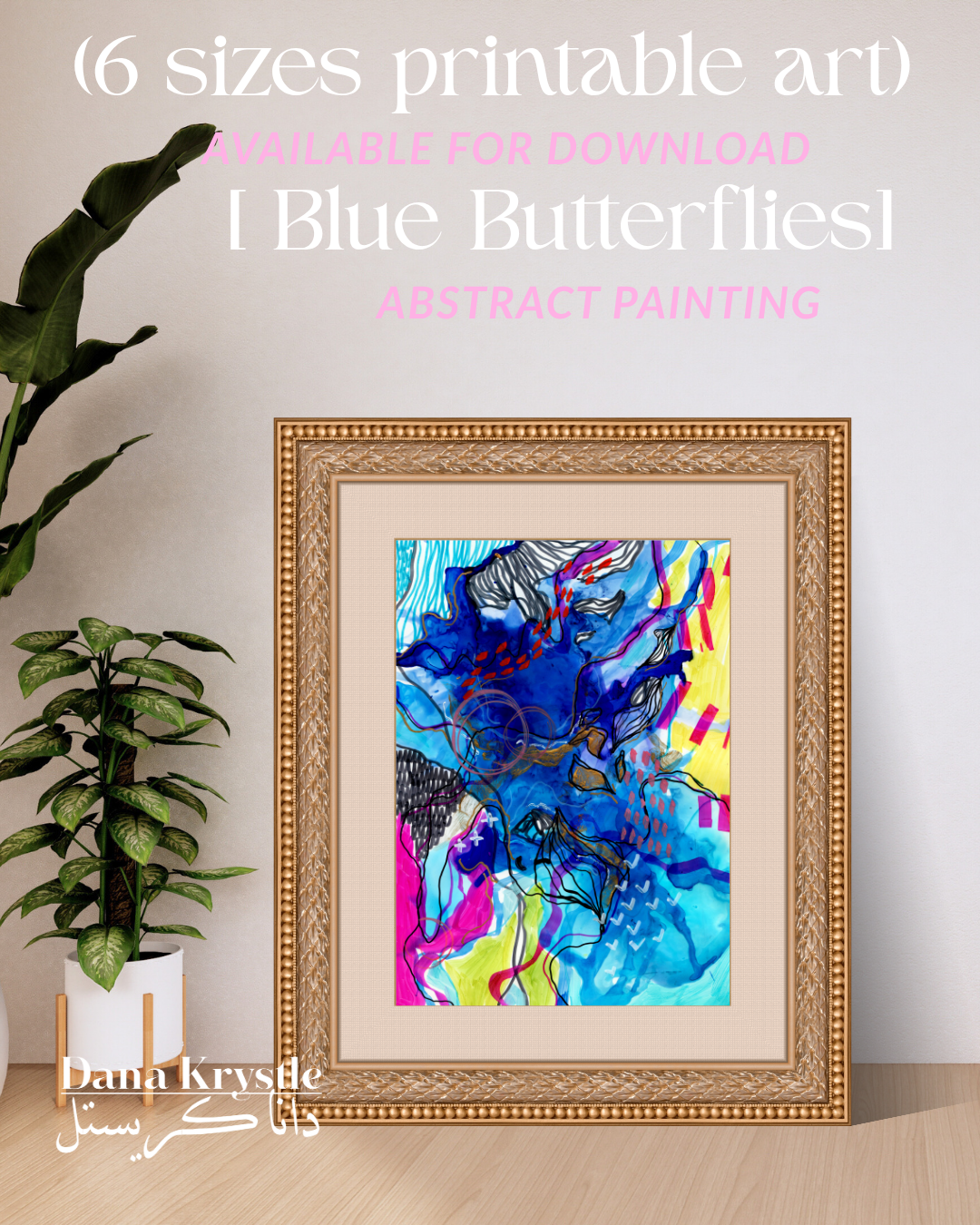 [11] Blue Butterflies (6 digital printables )