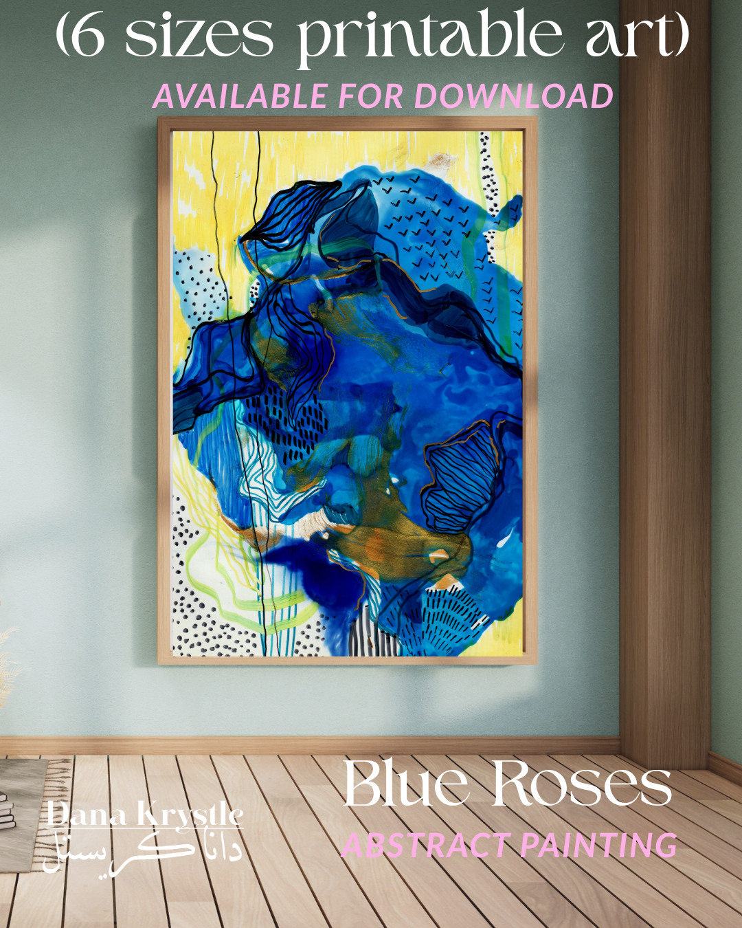 [14] Blue Roses (6 Digital Printables)