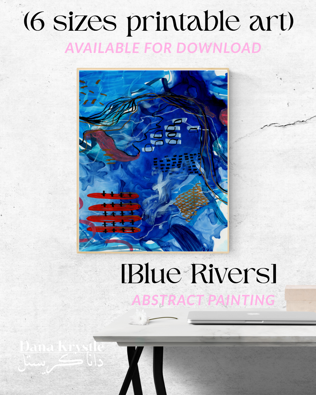 [13] Blue Rivers (6 digital printables )