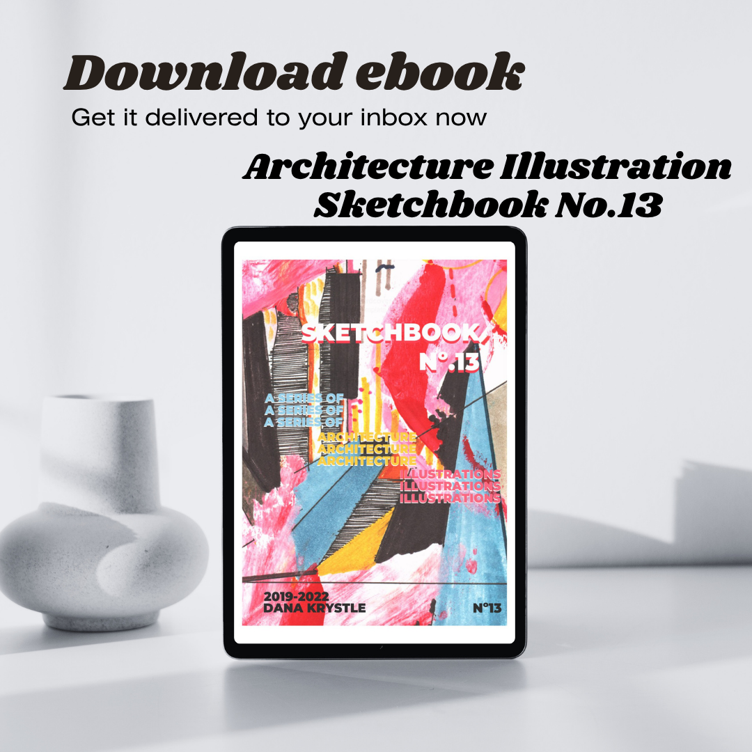 [Ebook] SKETCHBOOK №13 A series of architecture illustrations By Dana Krystle